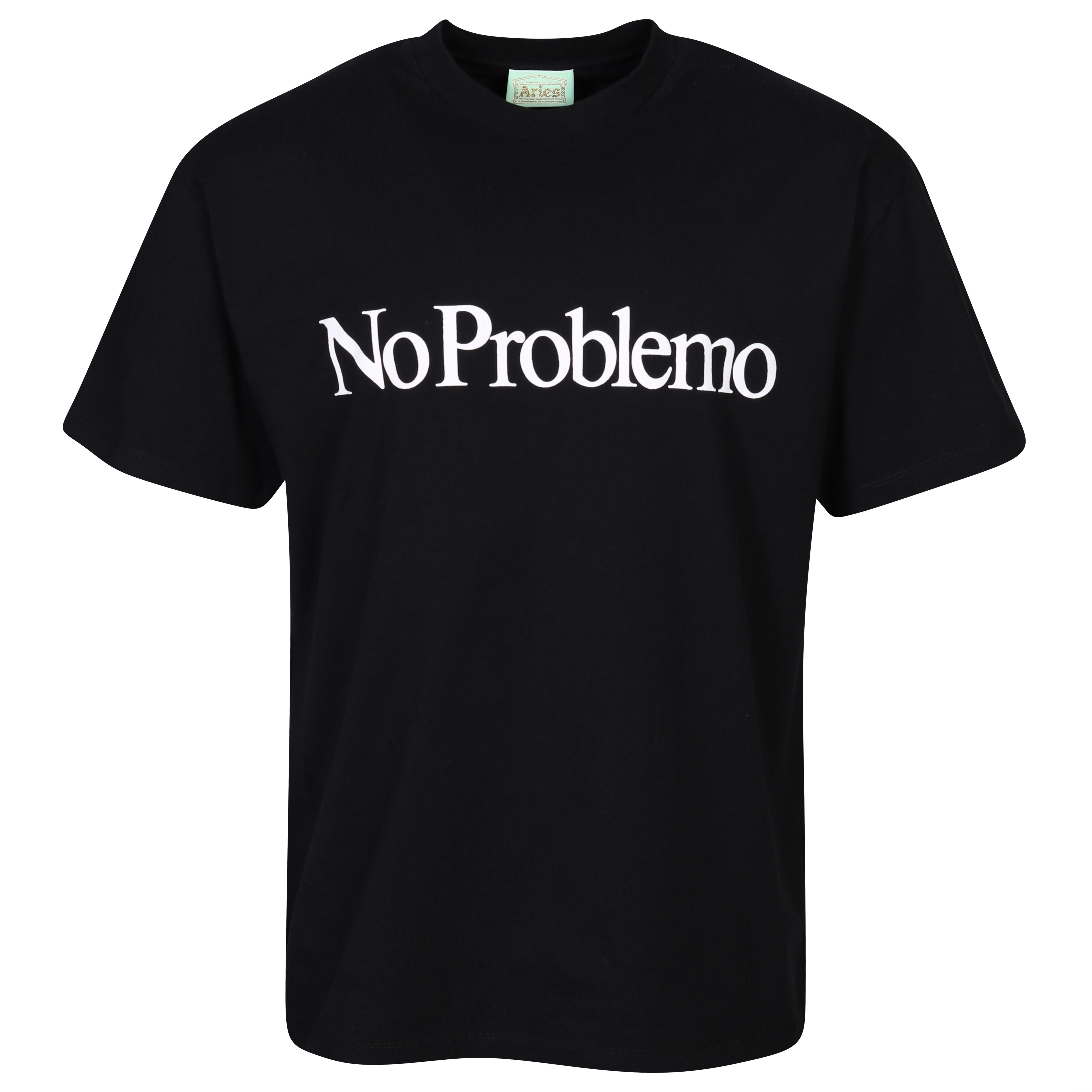Unisex Aries Classic No Problemo T-Shirt in Black
