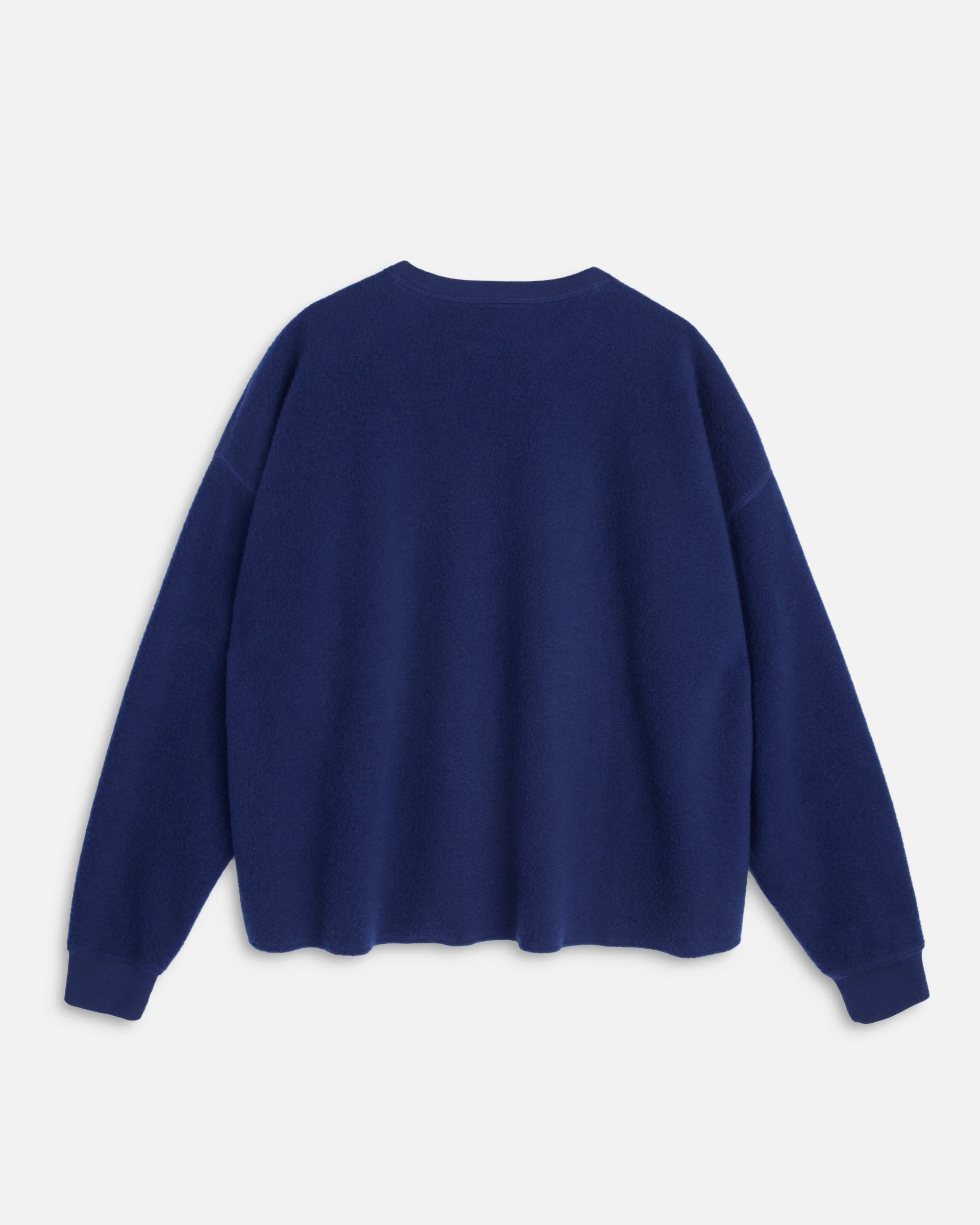 YOU MUST CREATE Wool Fleece Studio Sweatshirt in Blue L