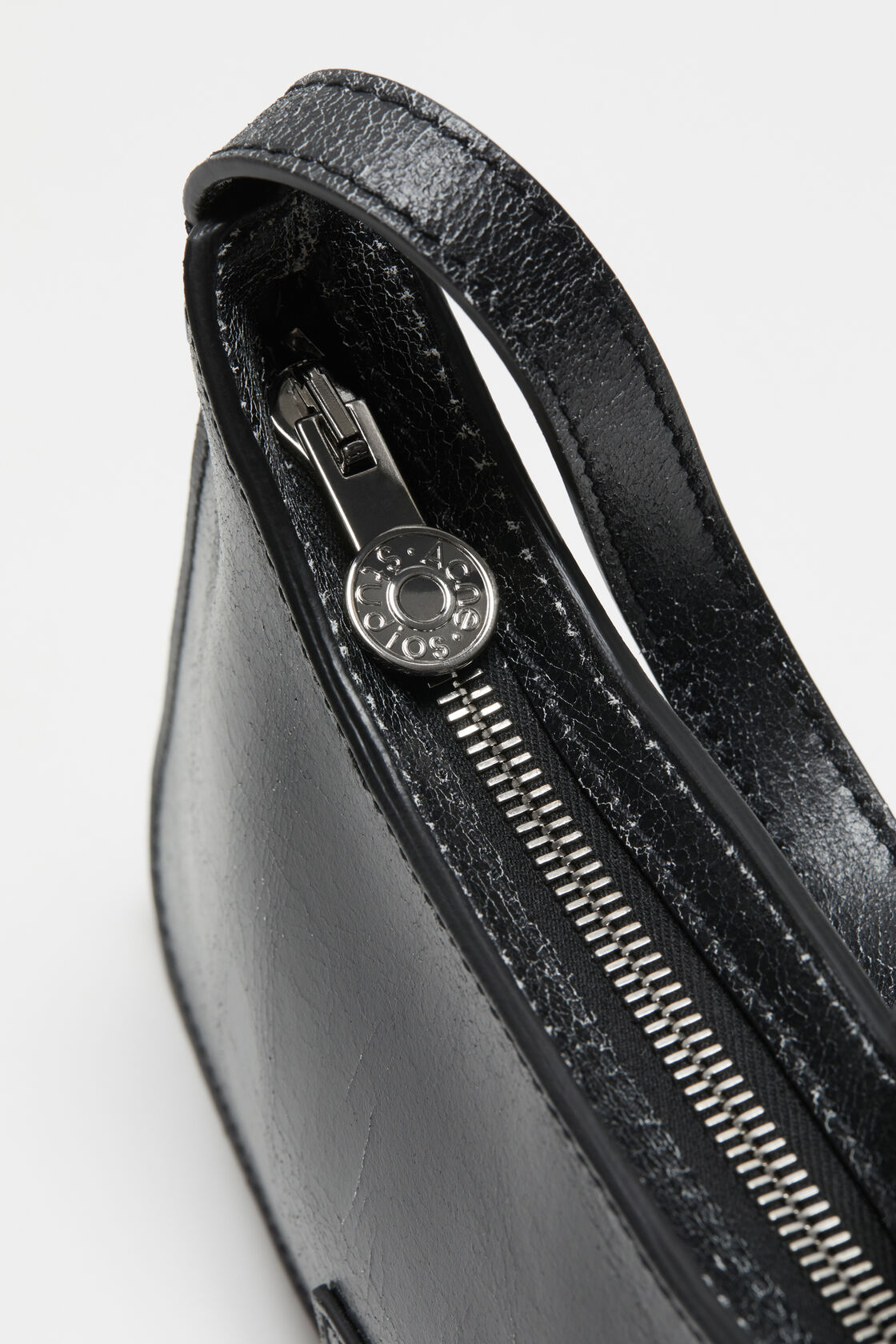 ACNE STUDIOS Flat Micro Shoulder Bag in Black