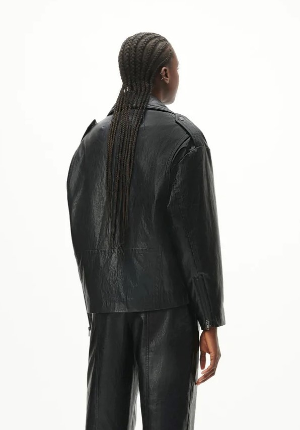 Lala Berlin Jax Vegan Leather Jacket in Black