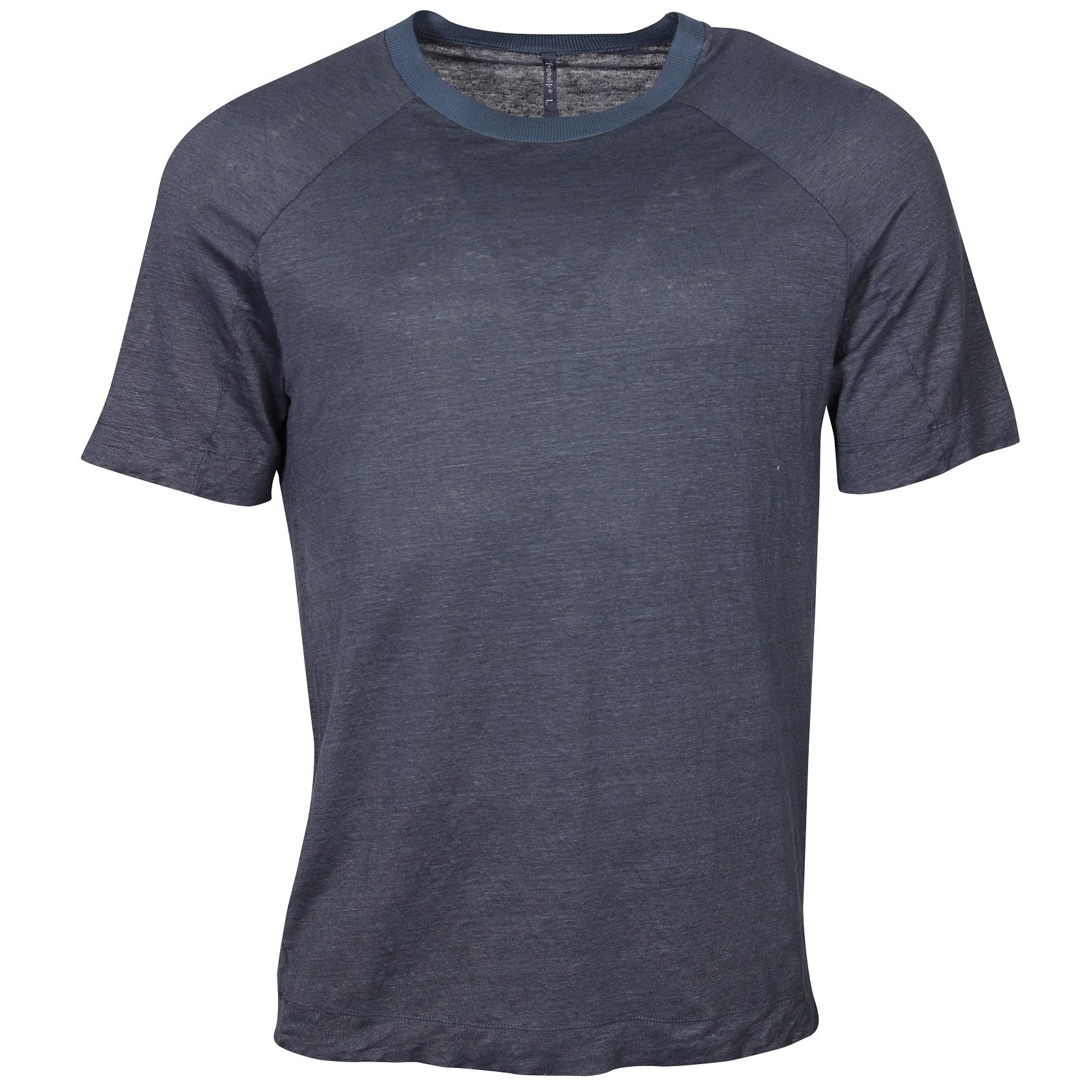 TRANSIT UOMO Hemp T-Shirt in Blue 3XL