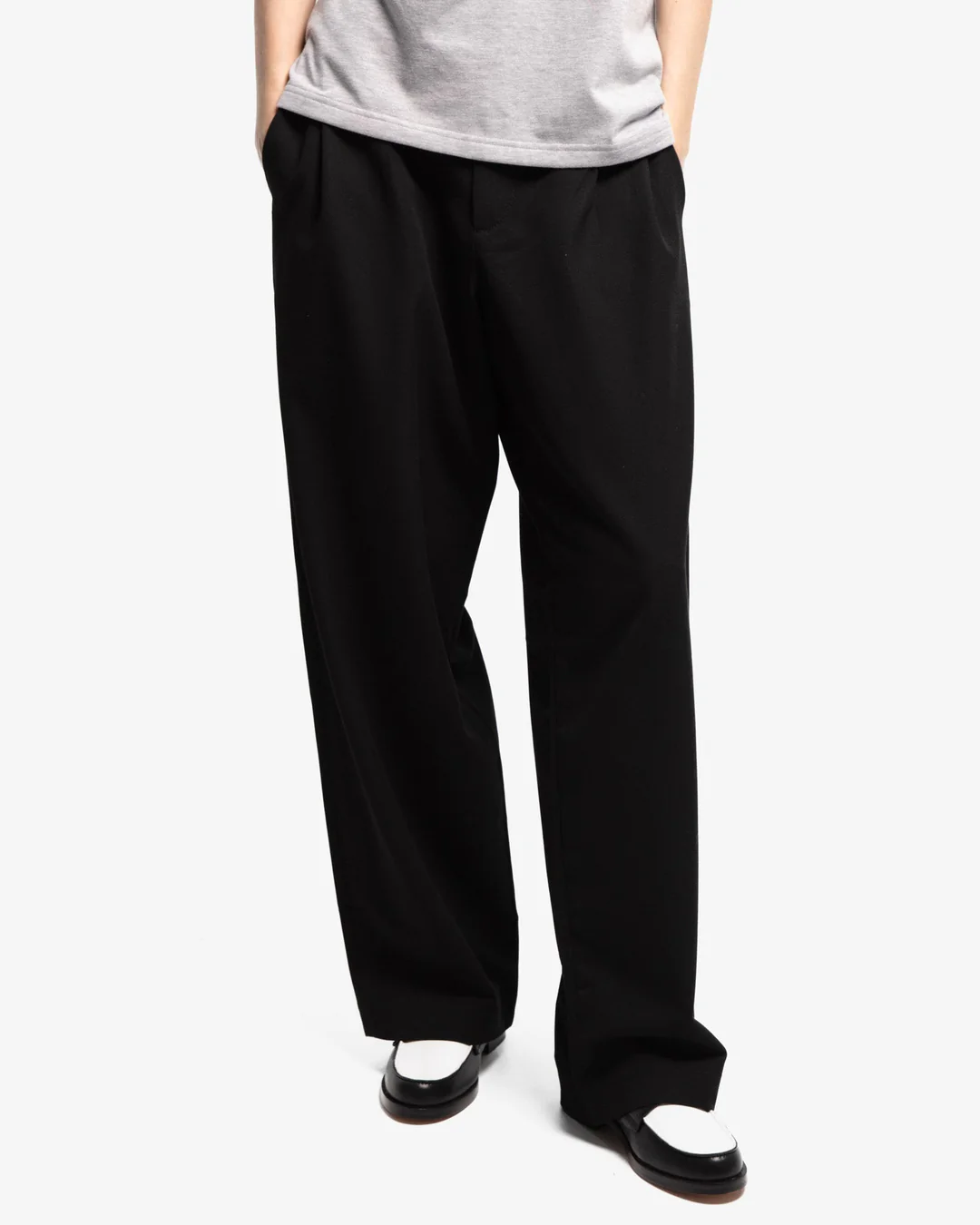 PERPLEX Pleated Pant in Black XL