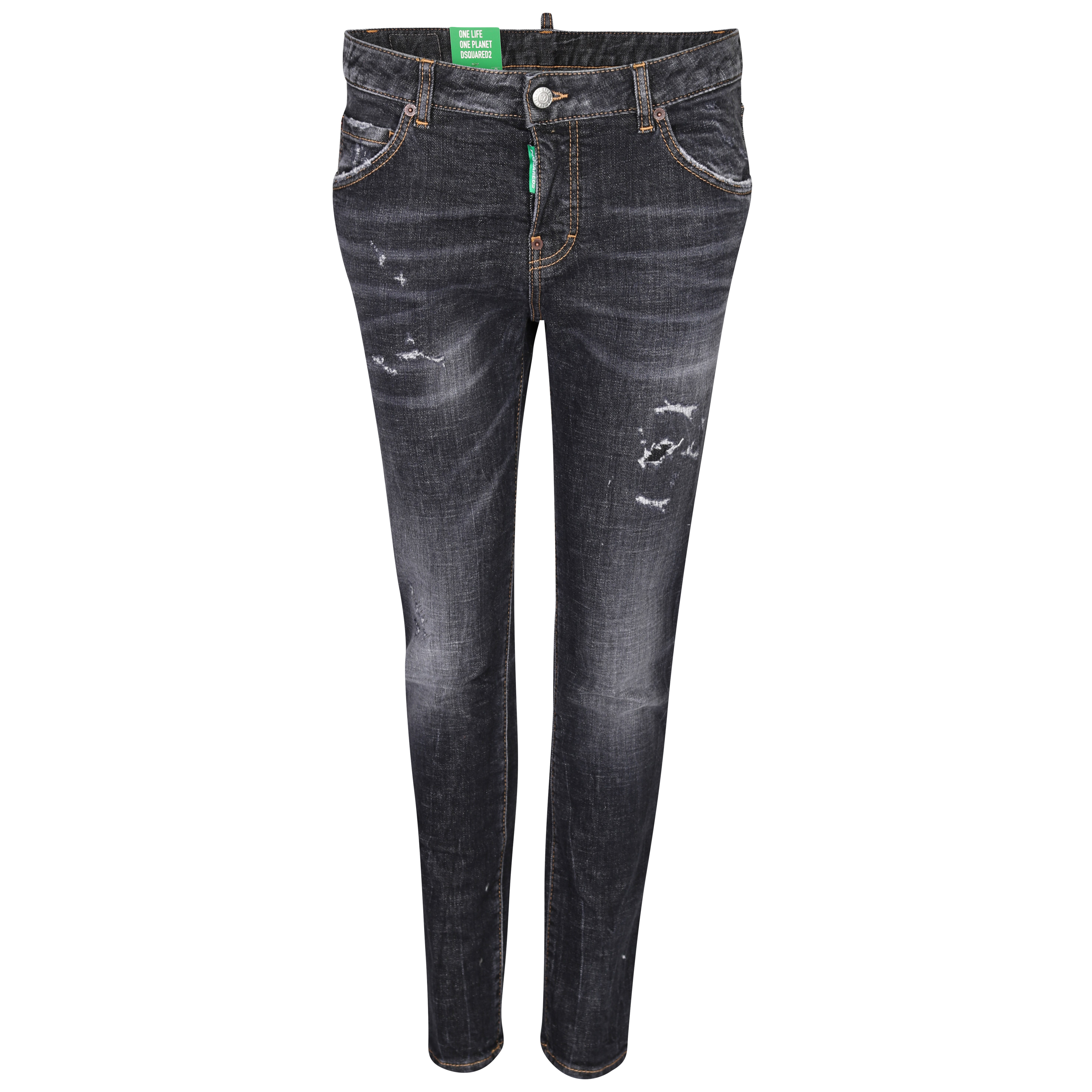 DSQUARED2 Green Label Cool Girl Jeans in Washed Black IT 44 / DE 38