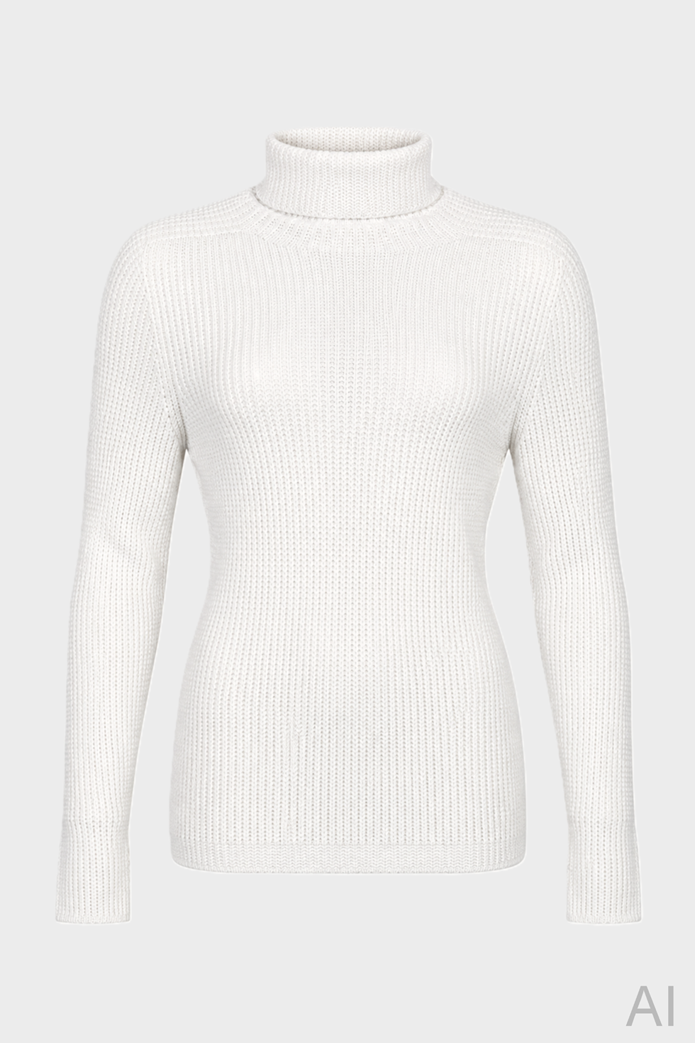 HANNES ROETHER Turtleneck Pullover in Ecru