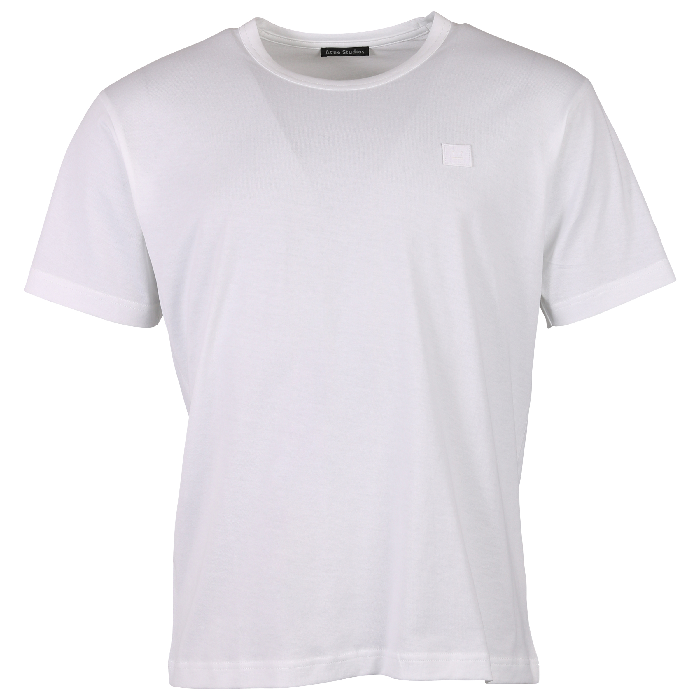 Acne Studios T-Shirt Nash Face weiss