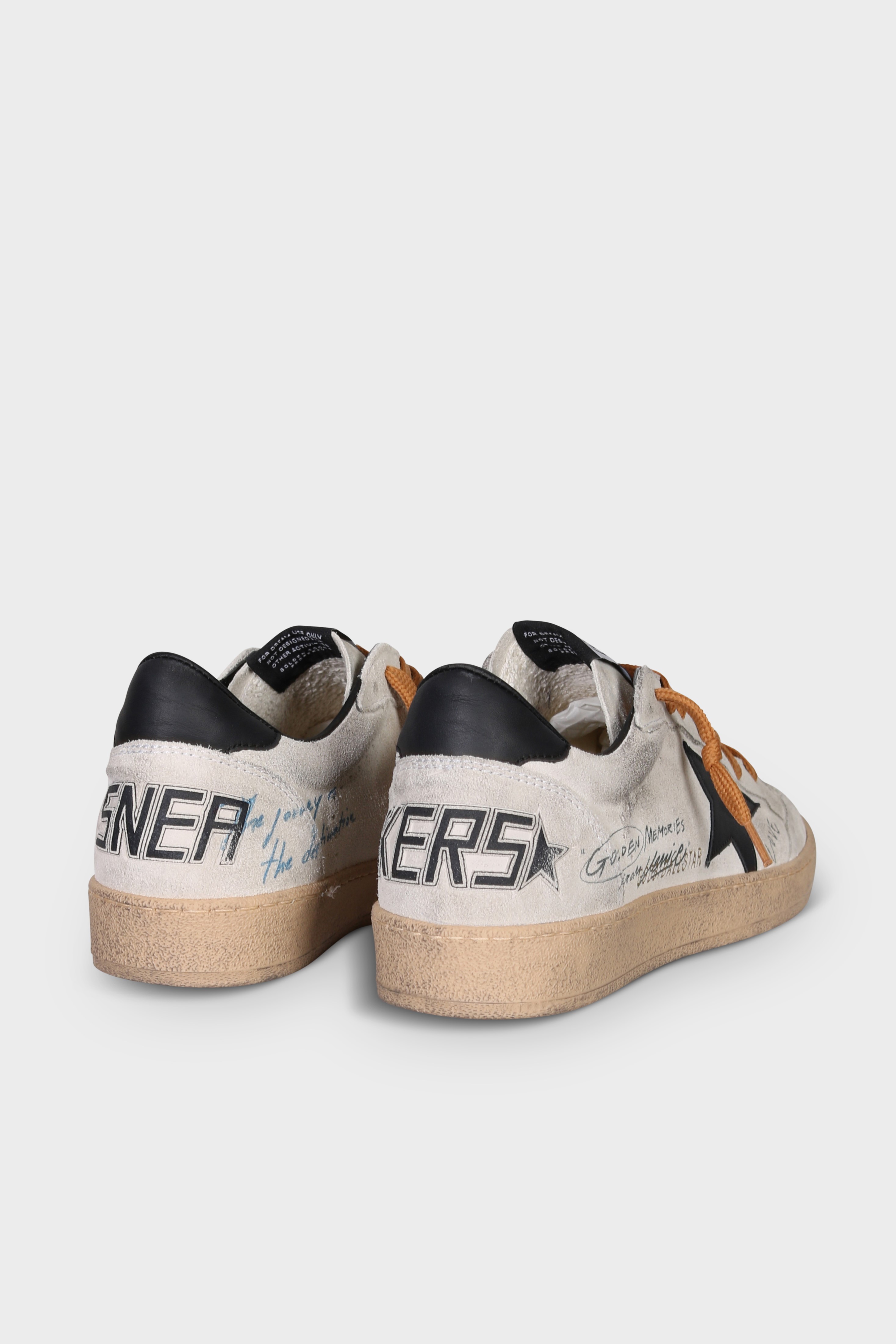 GOLDEN GOOSE Sneaker Ballstar in Grey/Black
