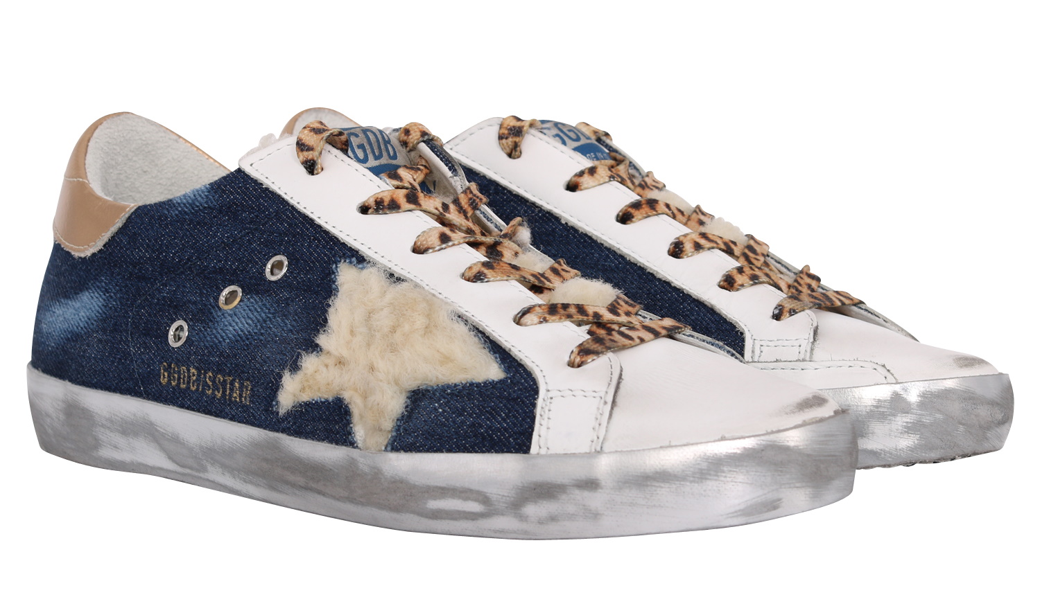 Golden Goose Sneaker Superstar Denim/Shearling Star