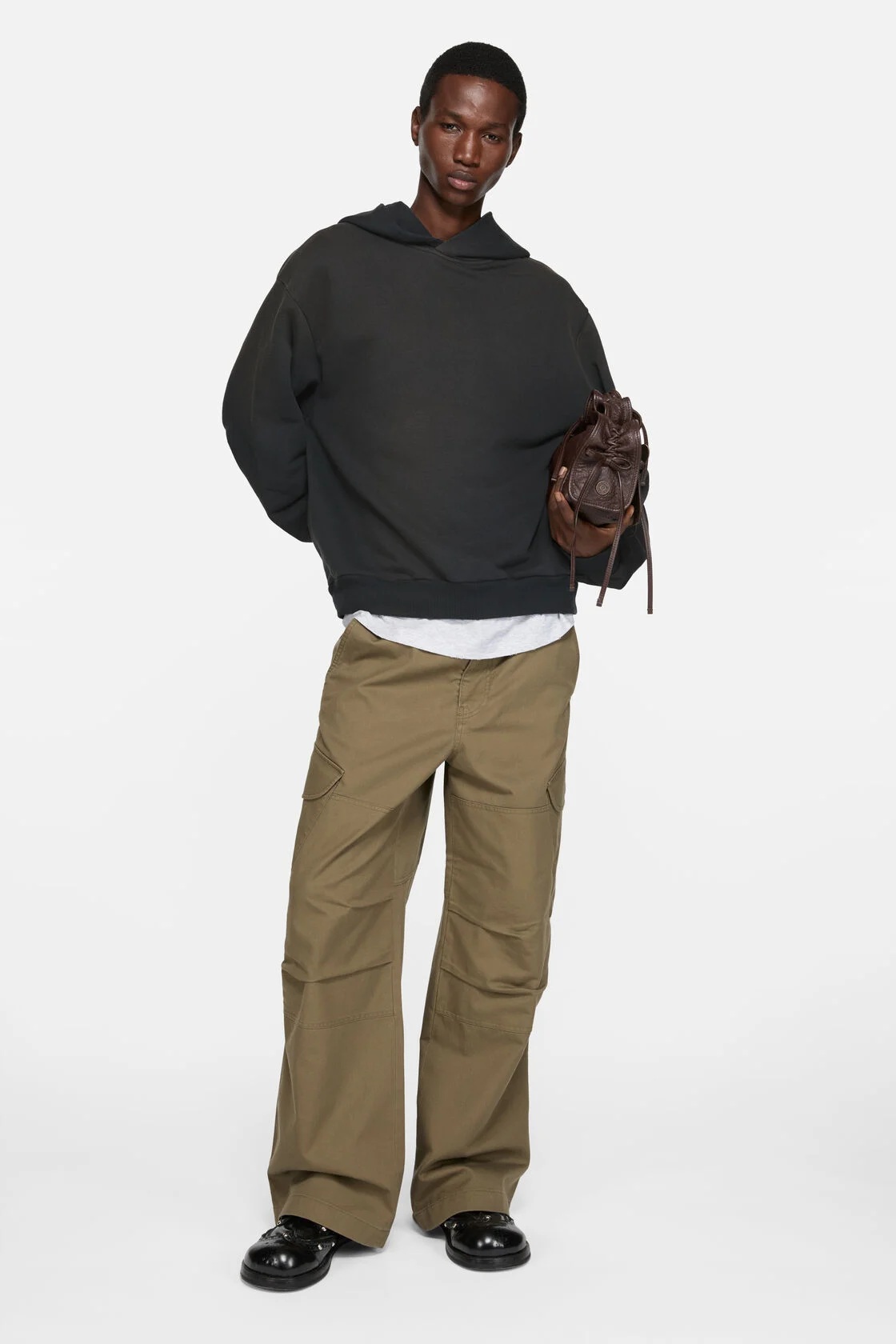 ACNE STUDIOS Backprinted Logo Hoodie in Black