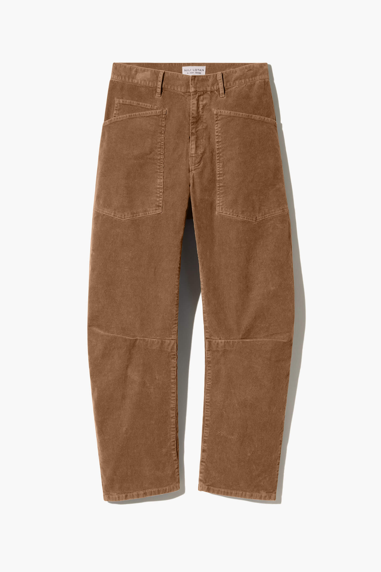 NILI LOTAN Shon Corduroy Pant in Hazelnut