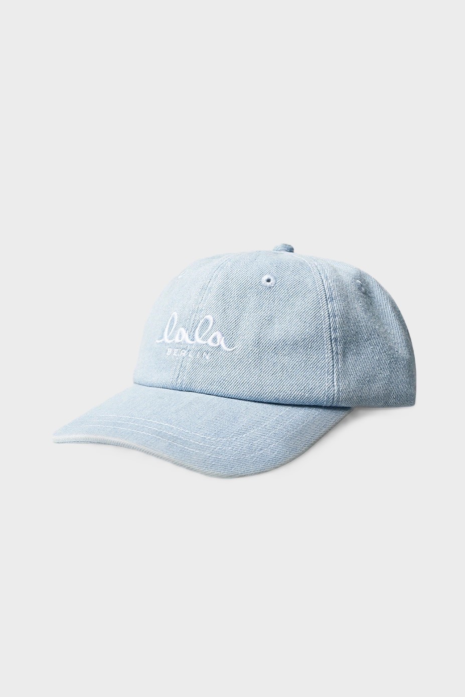 Washed Lala LALA BERLIN Denim Cap in Washed Blue