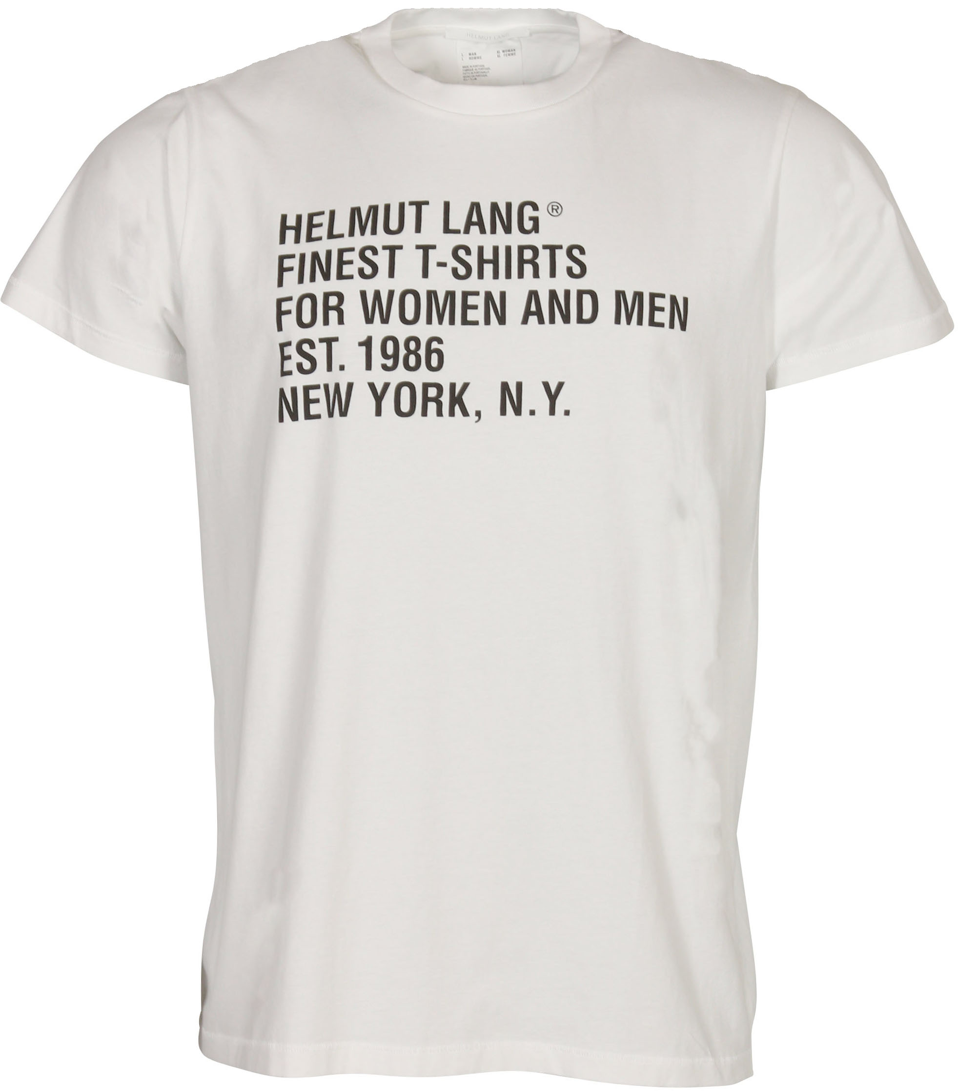 Helmut Lang T-Shirt White Printed XL