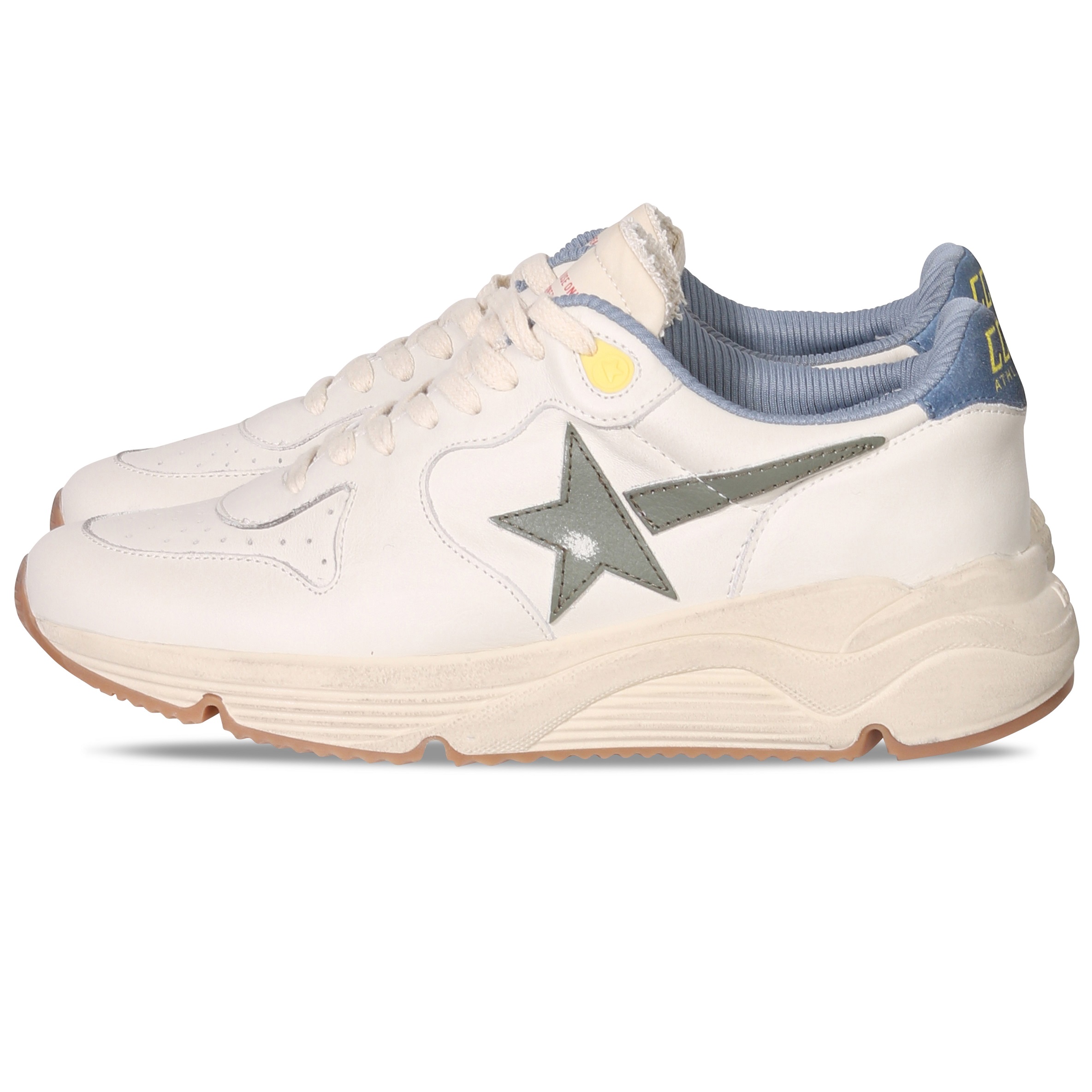 GOLDEN GOOSE Sneaker Running in Cream/Olive/Blue 40