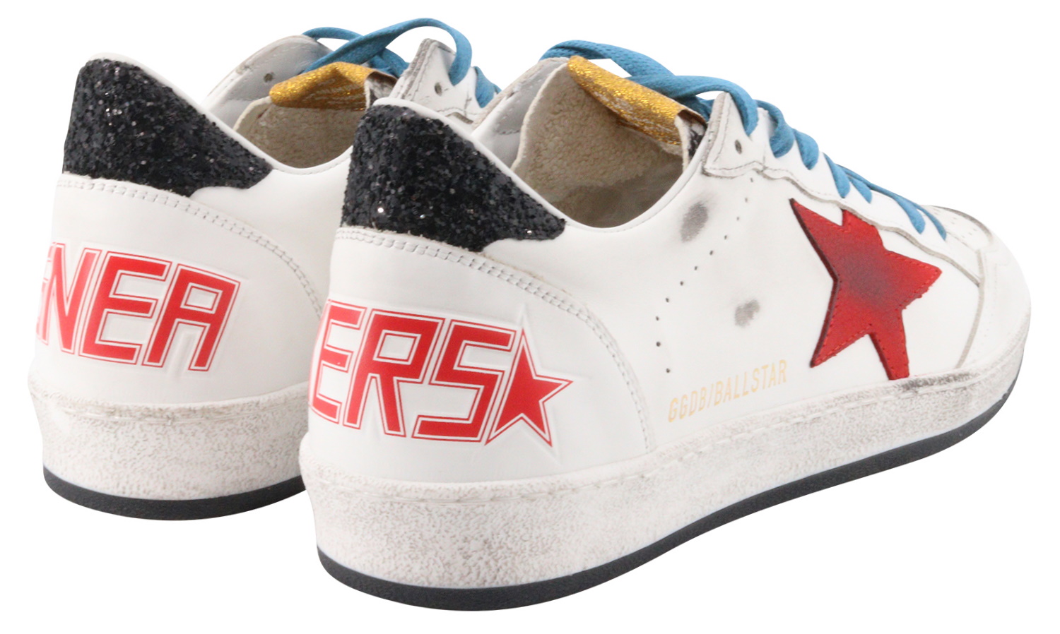 Golden Goose Sneaker Ballstar Phyton Tongue White/Red/Blue/Black