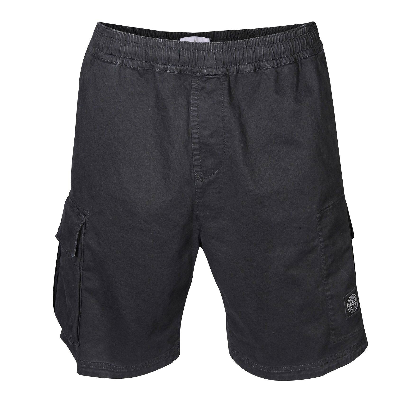 STONE ISLAND Comfort Bermuda Short in Washed Black