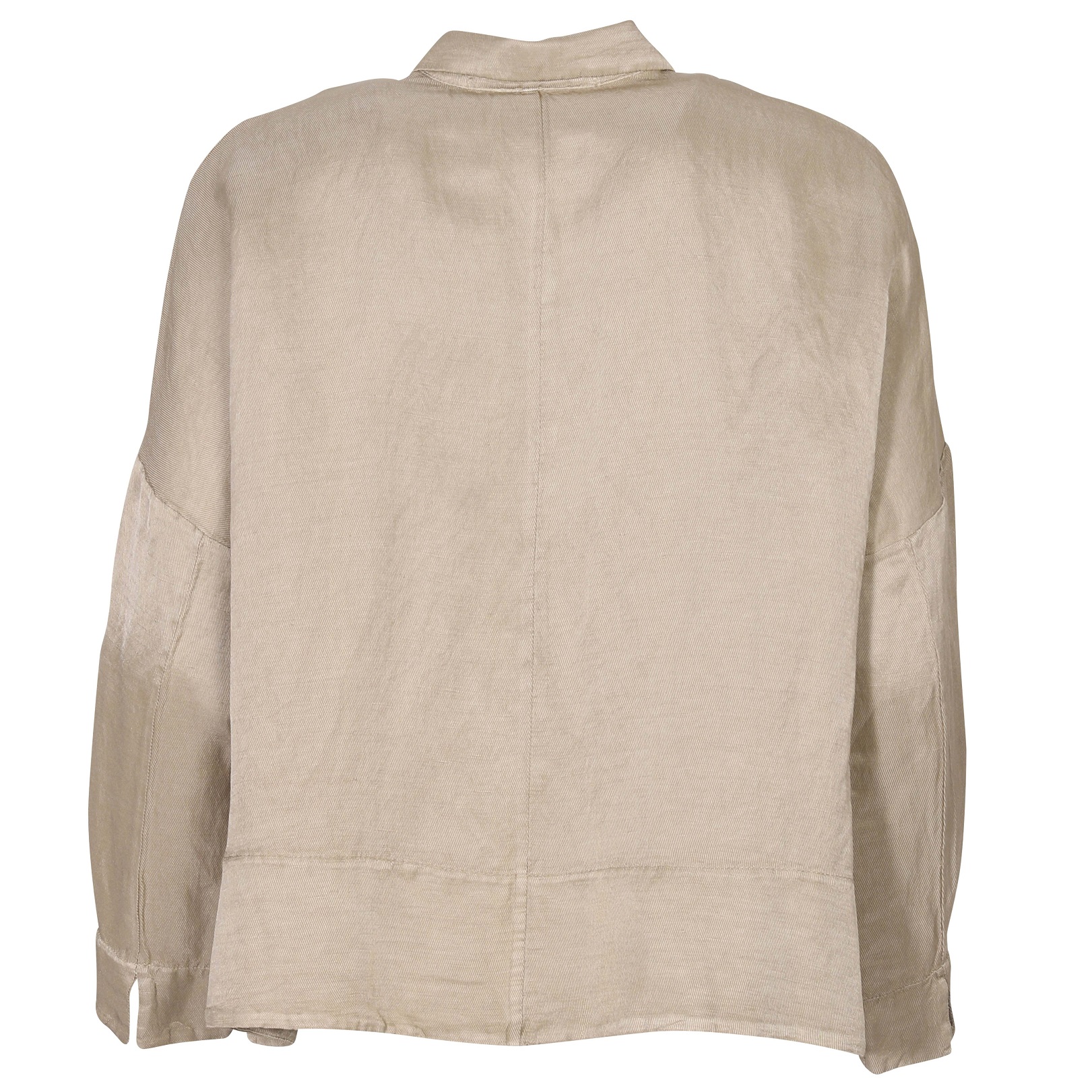 TRANSIT PAR SUCH Linen Jacket in Khaki XS