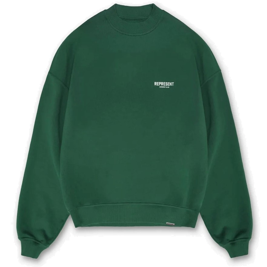 REPRESENT Owners Club Sweater in Racing Green L
