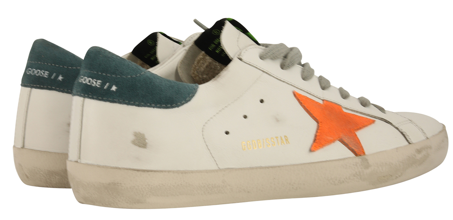 Golden Goose Sneaker Superstar White Leather Apricot Star