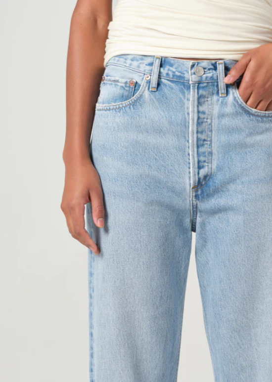 AGOLDE 90's Crop Jeans in Force Wash