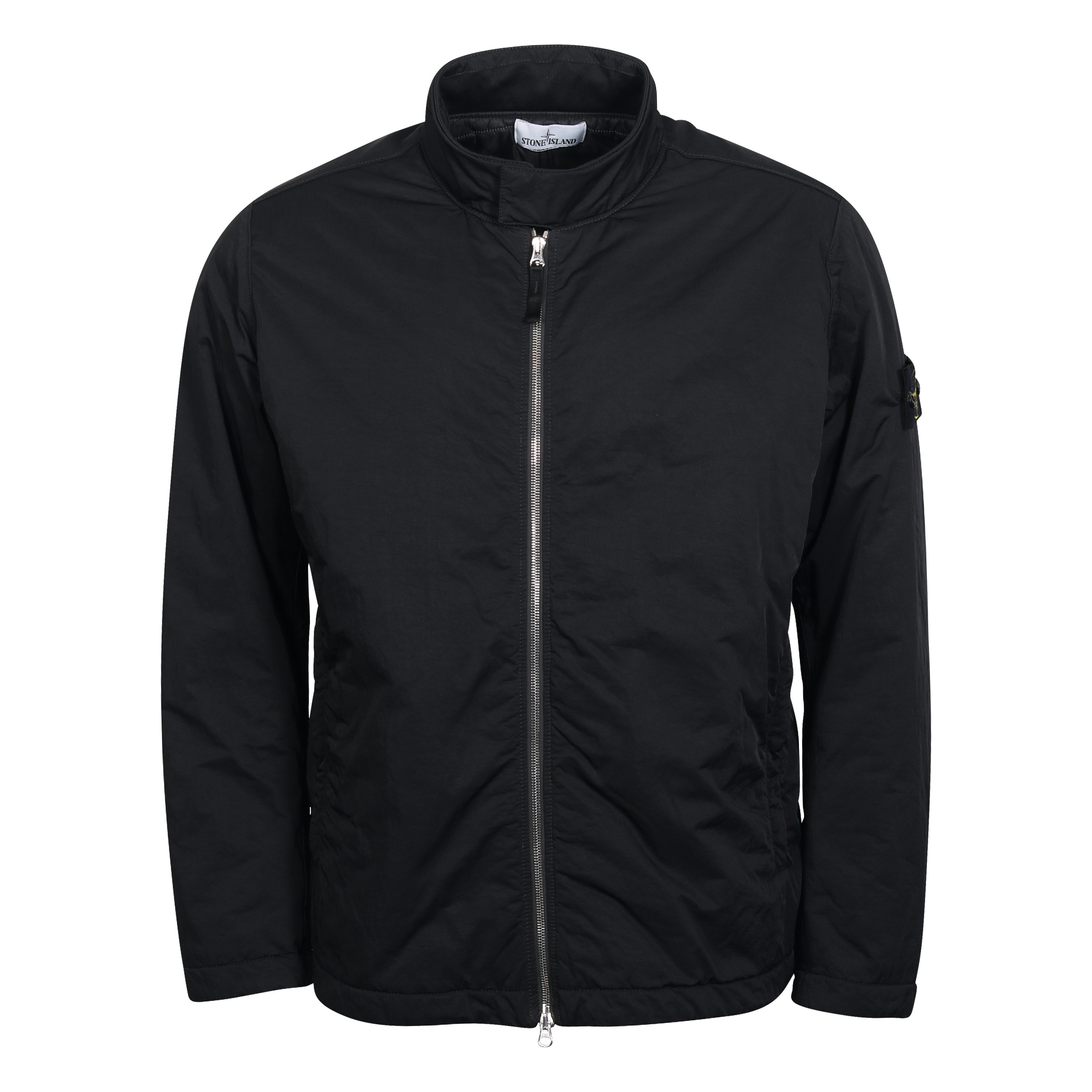 Stone Island Hyper Dense Nylon Twill Jacket in Black with Primaloft