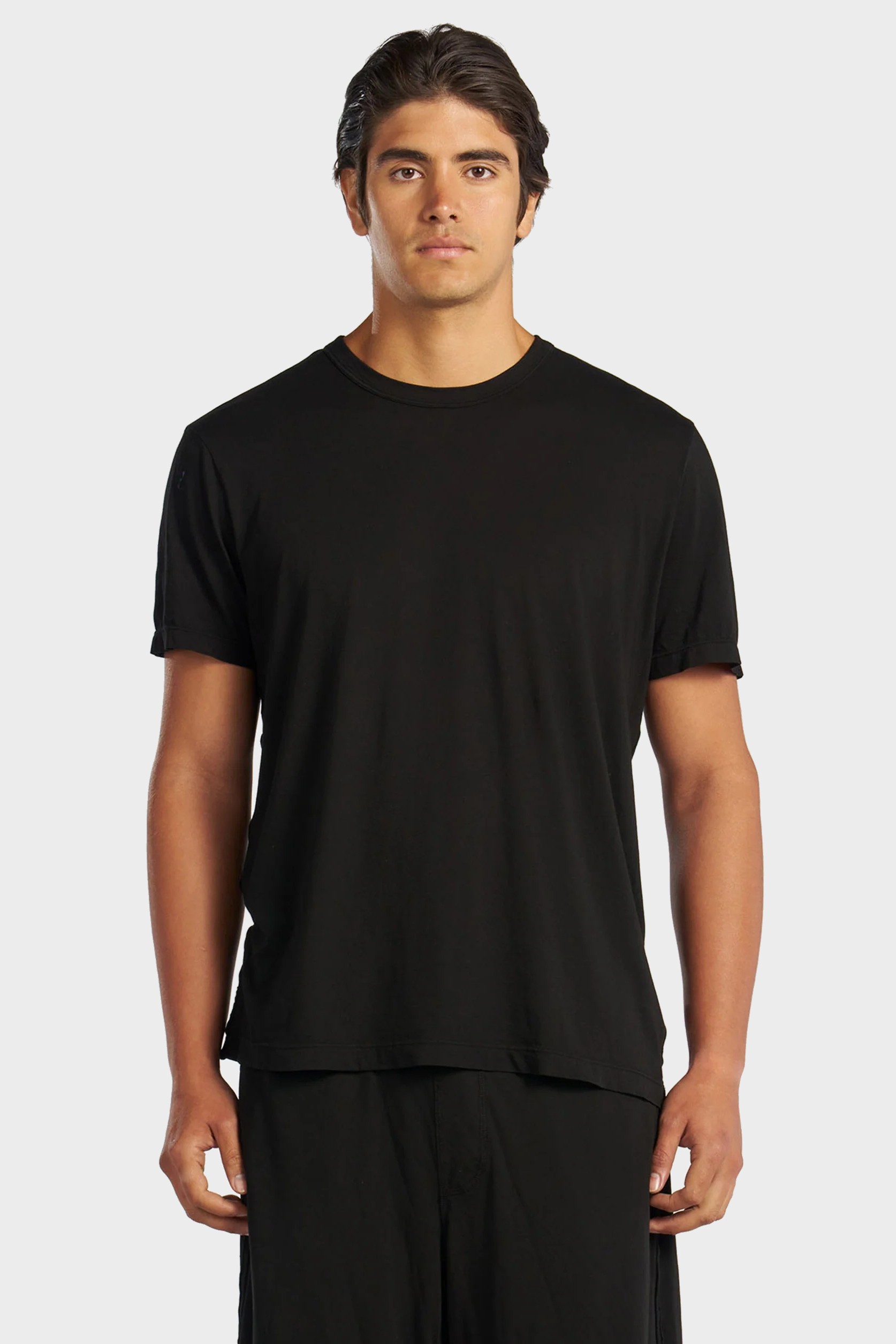 COTTON CITIZEN Classic Crewneck T-Shirt in Jet Black