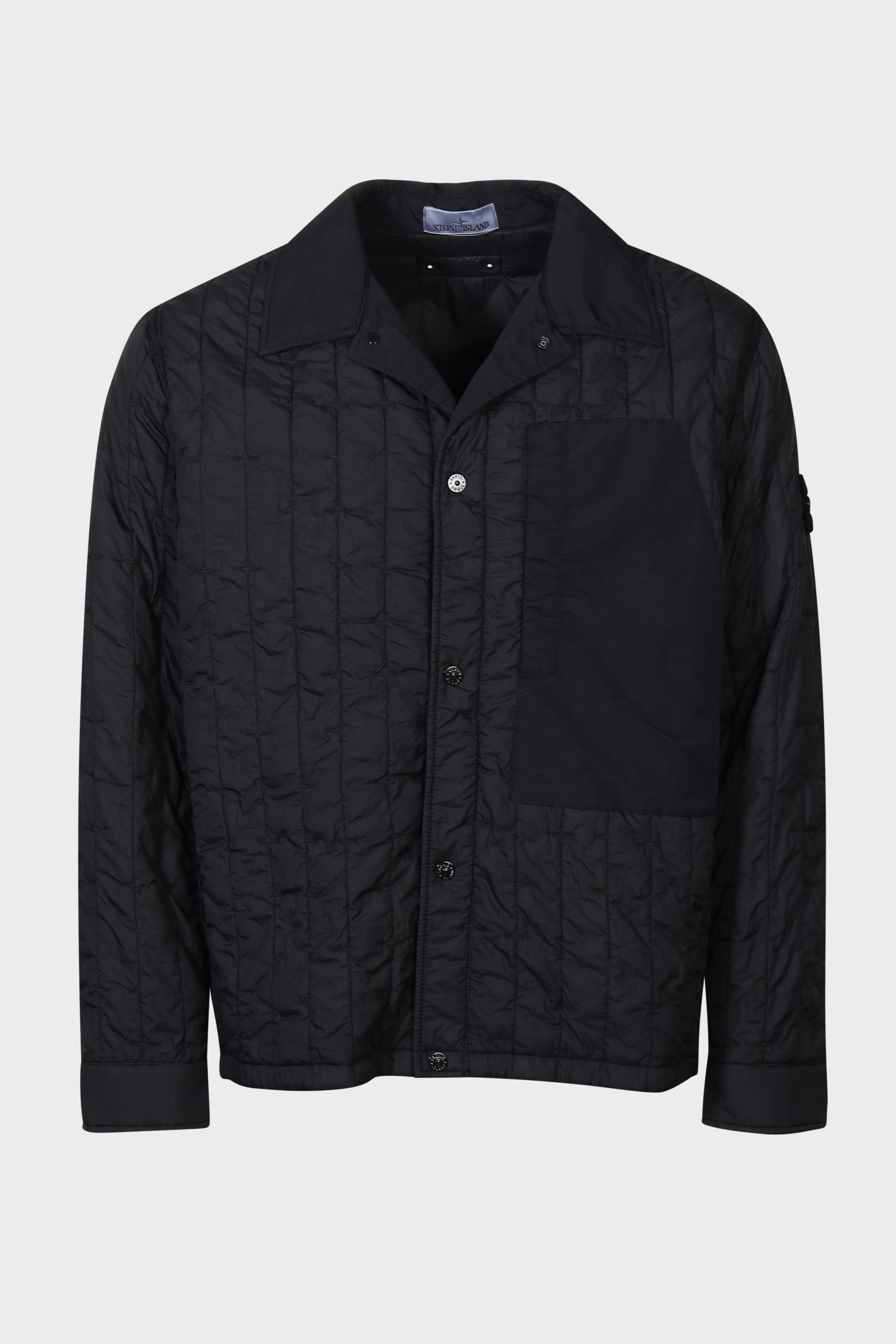 STONE ISLAND Quilted Nylon Stella Jacket in Black S
