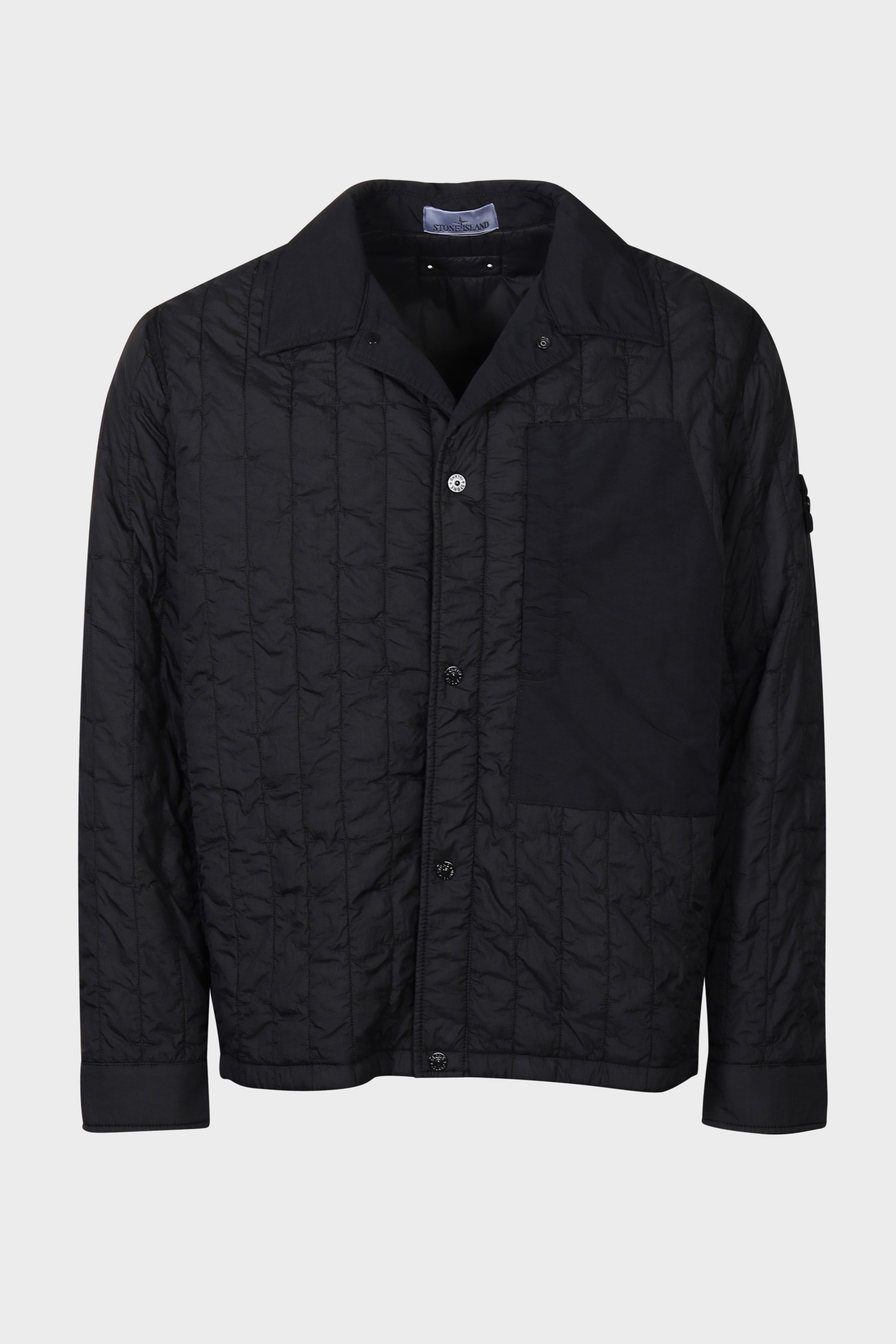 STONE ISLAND Quilted Nylon Stella Jacket in Black XL