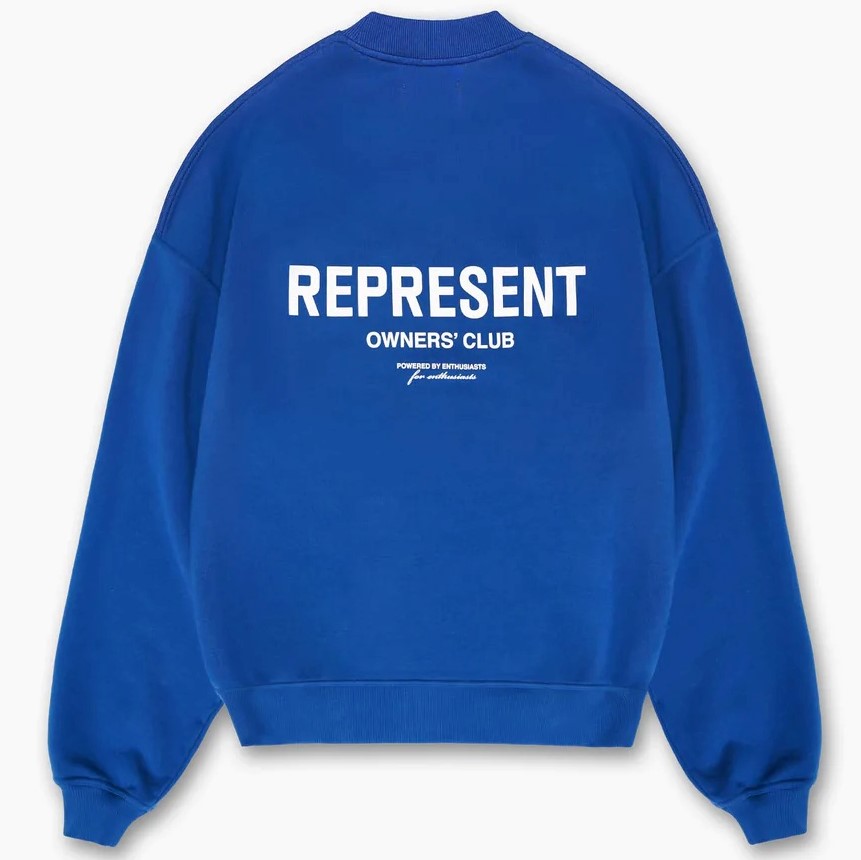 Represent Owners Club Sweater in Cobalt XS