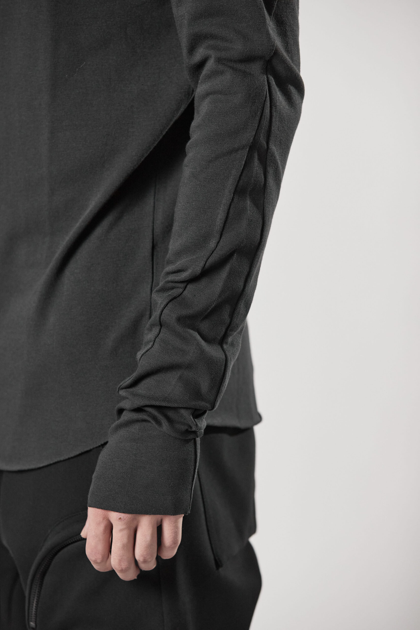 THOM KROM Soft Cotton Stretch Sweatshirt in Iron Grey S