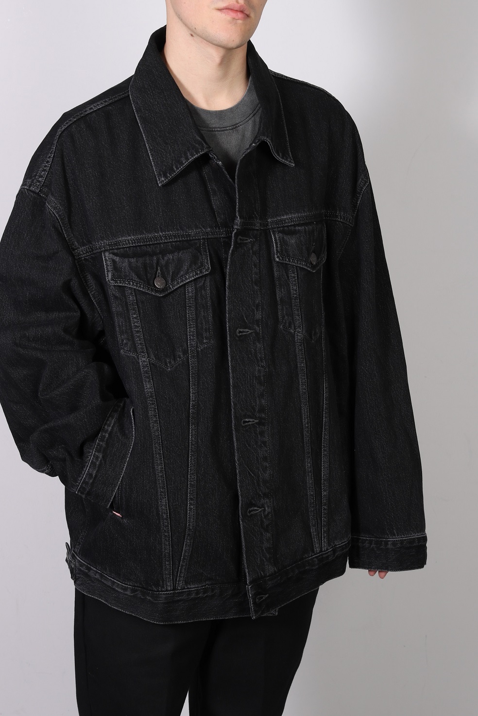 ACNE STUDIOS Loose Fit Denim Jacket in Black XXS/XS