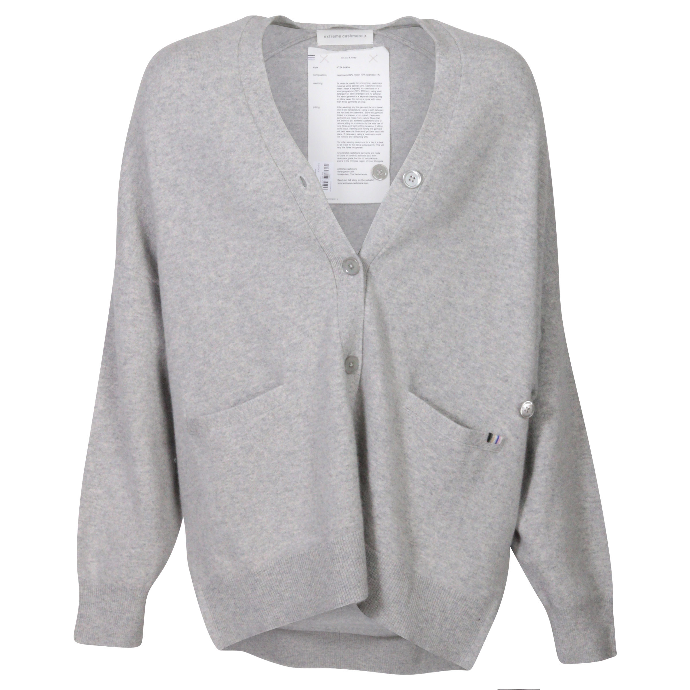 Extreme Cashmere Cardigan N°24 Tokio Grey