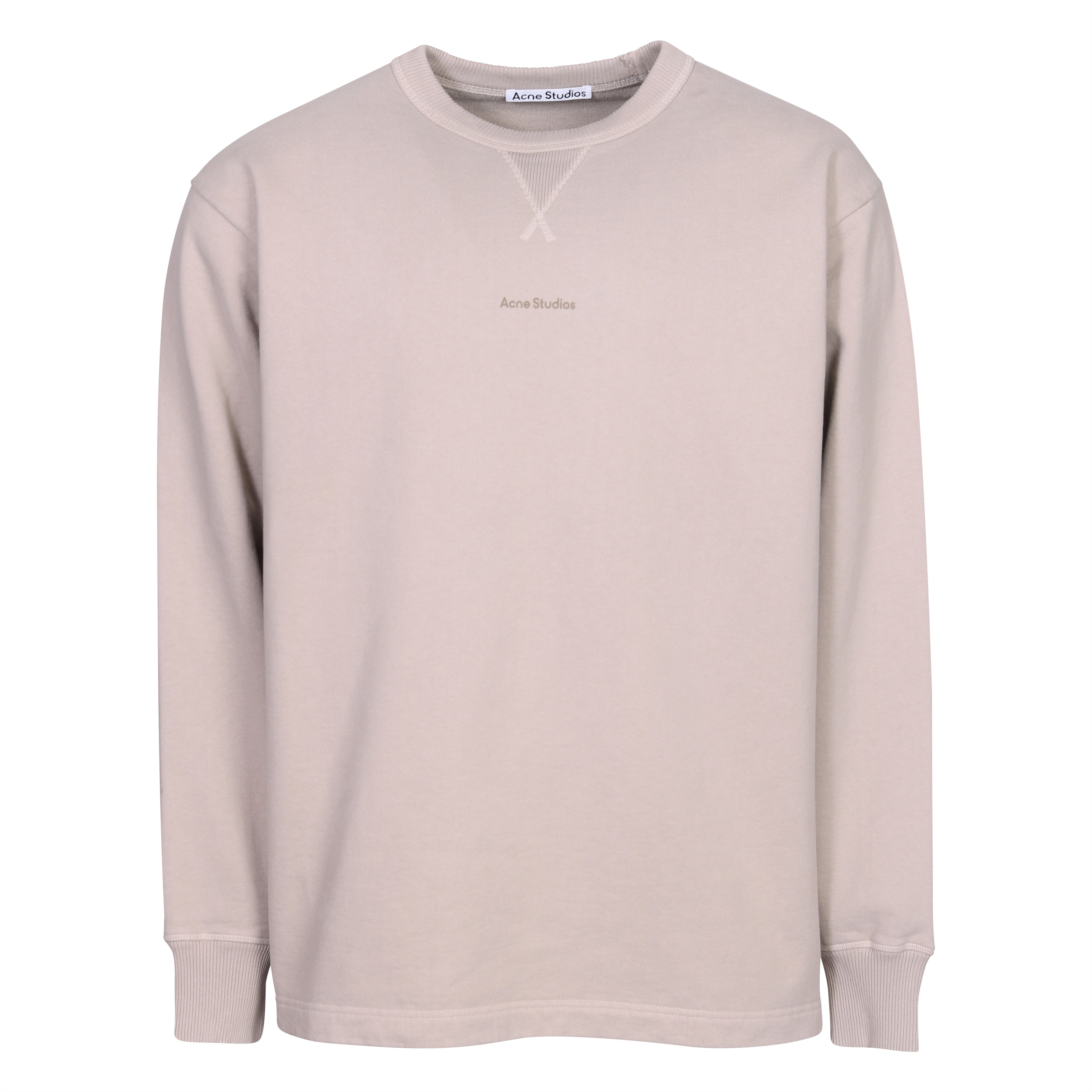 Acne Studios Stamp Sweatshirt in Oyster Grey XS