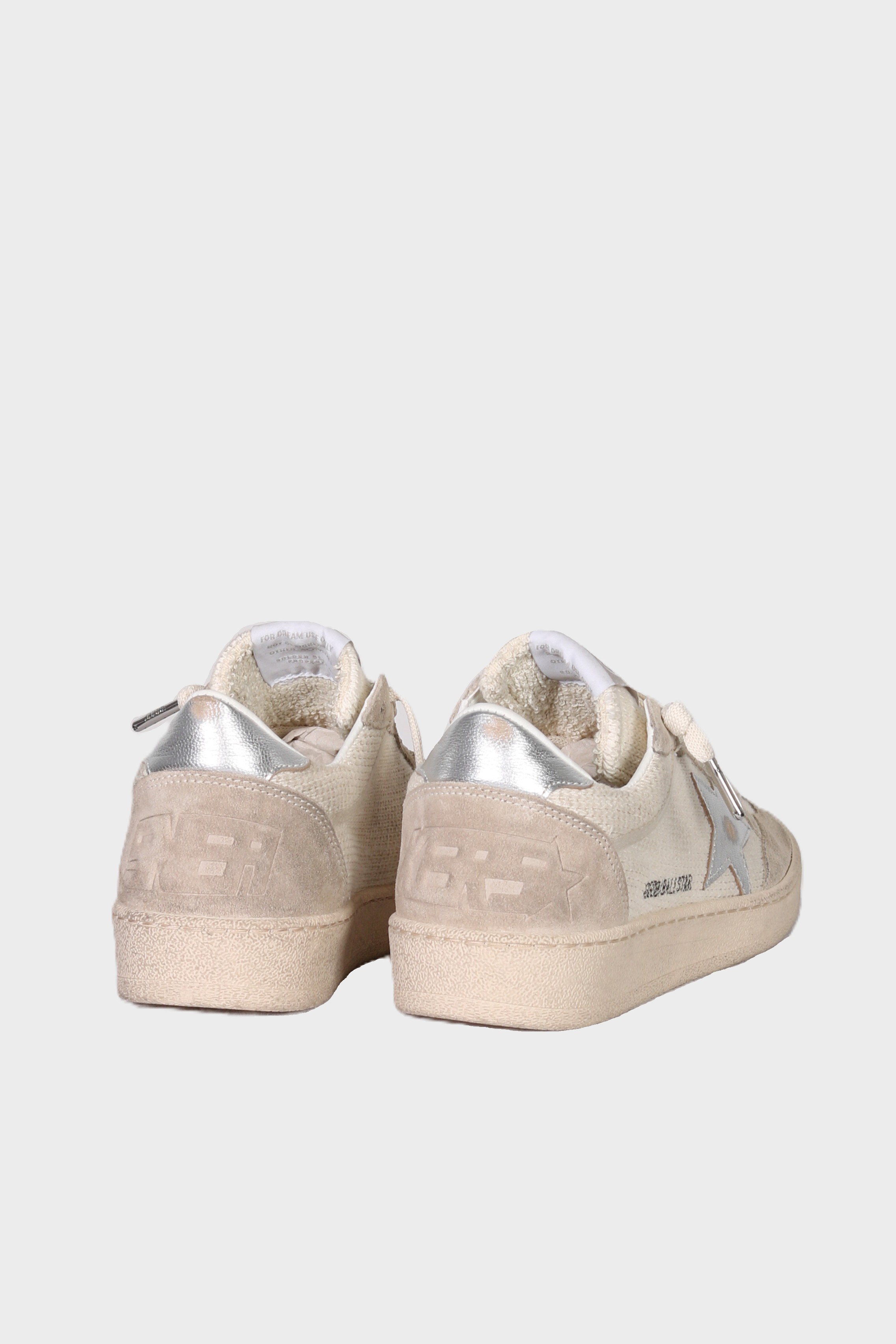 GOLDEN GOOSE Ballstar Crochet Beige/Silver