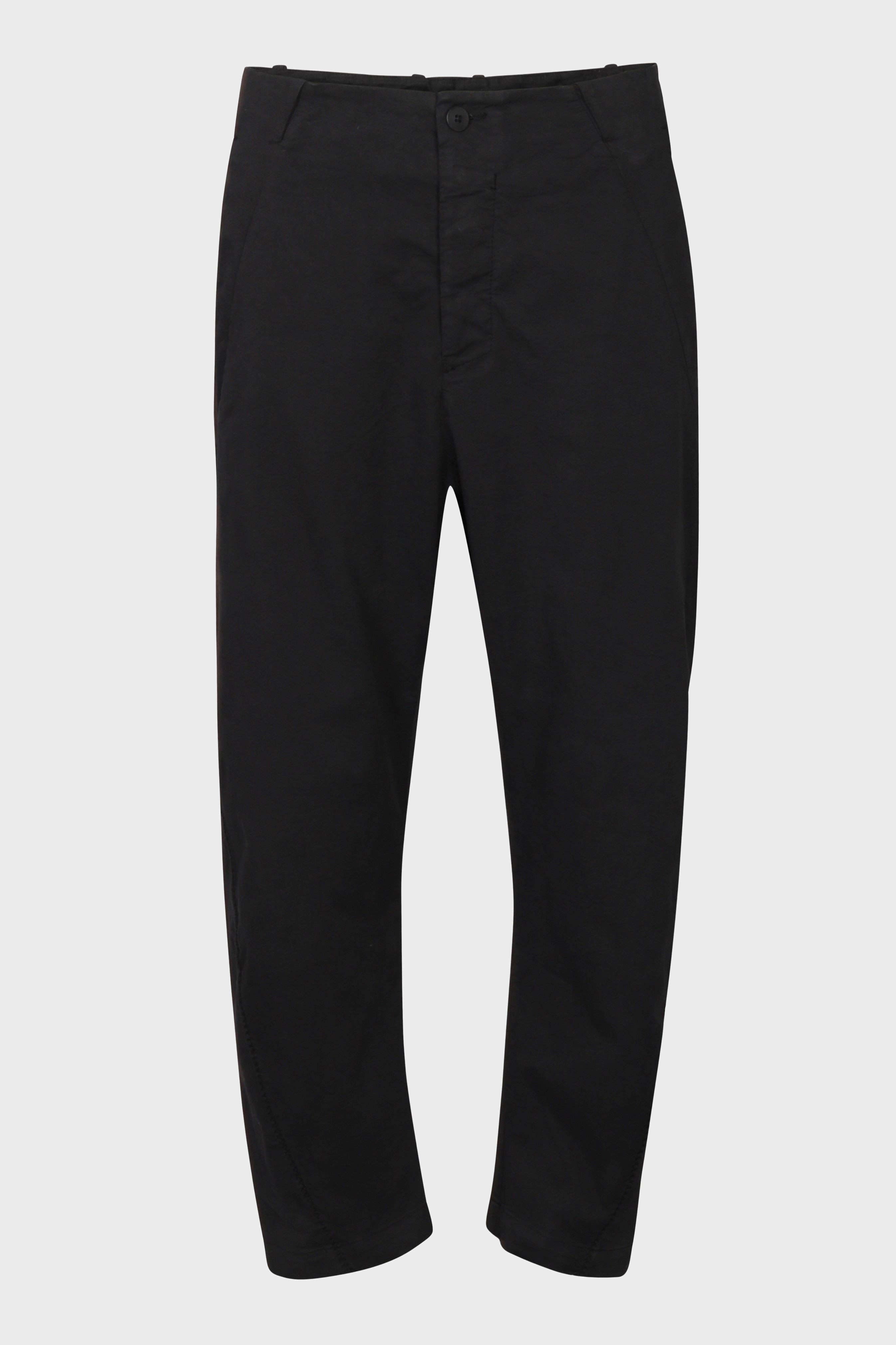 TRANSIT UOMO Cotton Stretch Pant in Black