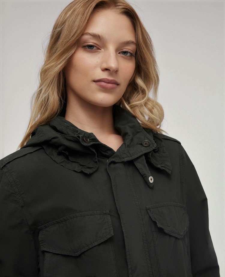 ASPESI Padded Fieldjacket Soho in Black S ASPESI Padded Fieldjacket Soho in Black L