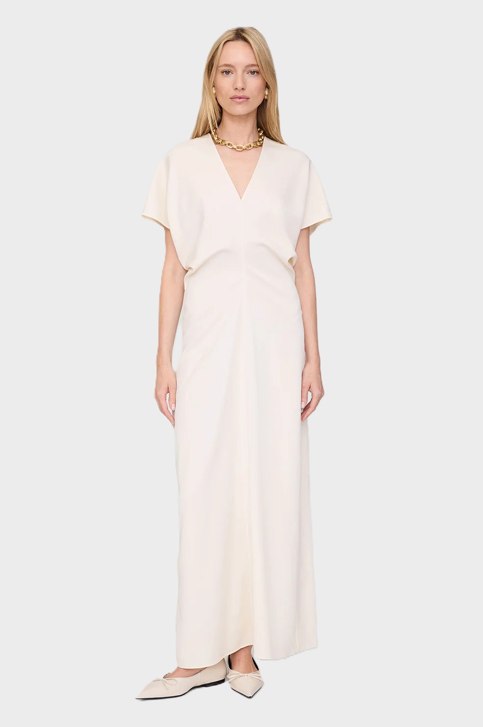 ANINE BING Viscose Dress in Ivory