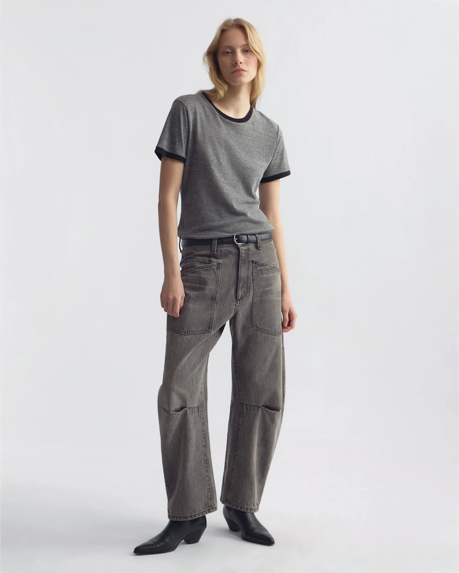 NILI LOTAN Shon Jeans in Ash Grey