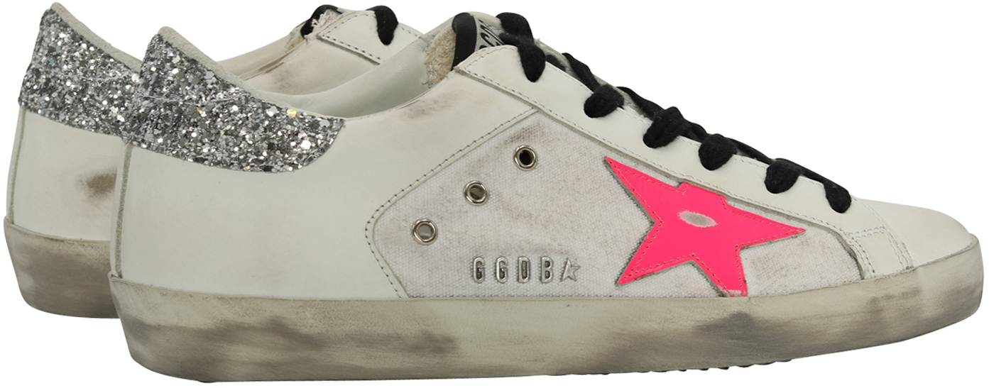 Golden Goose Sneaker Superstar White/Pink Star