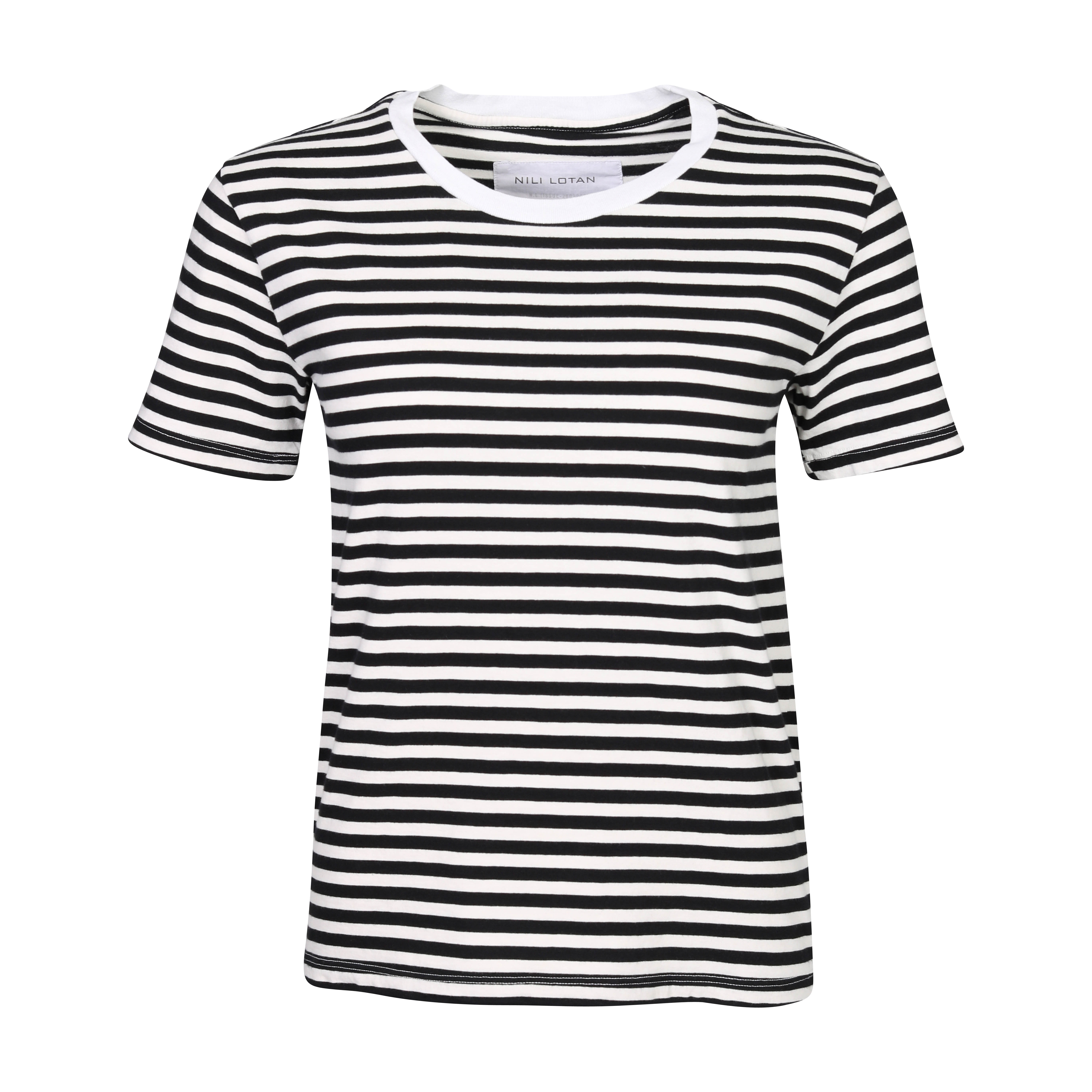 Nili Lotan Striped T-Shirt Corinne Black/Ivory
