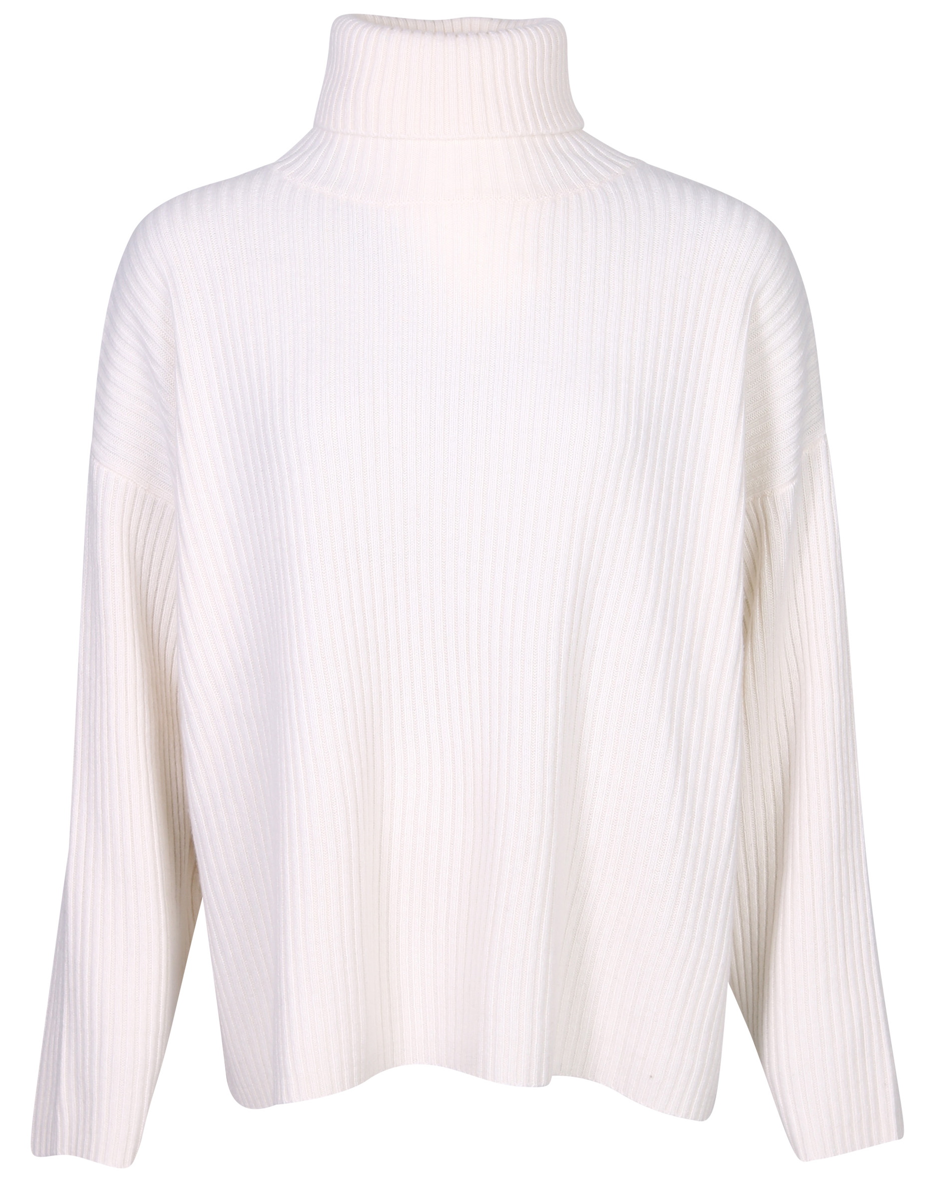 Flona Cashmere Turtle Neck Sweater in Offwhite