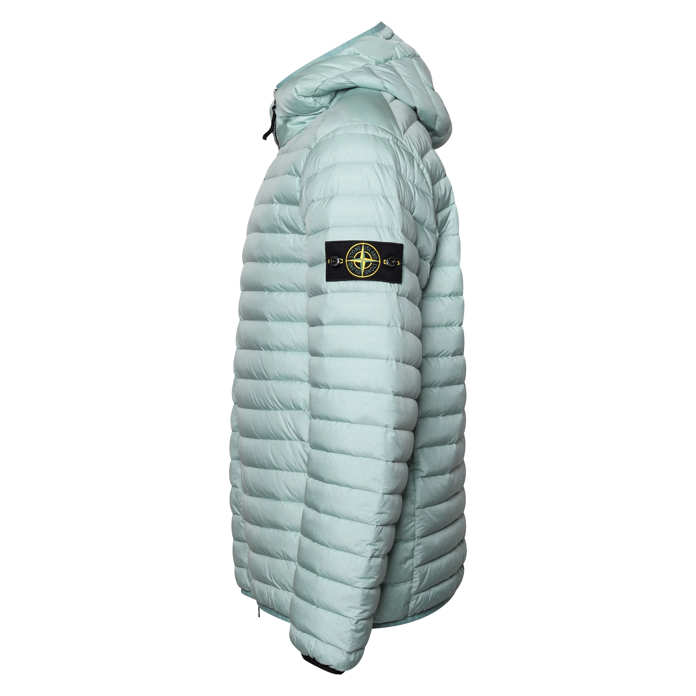 Stone Island Hooded Real Down Jacket in Sky Blue