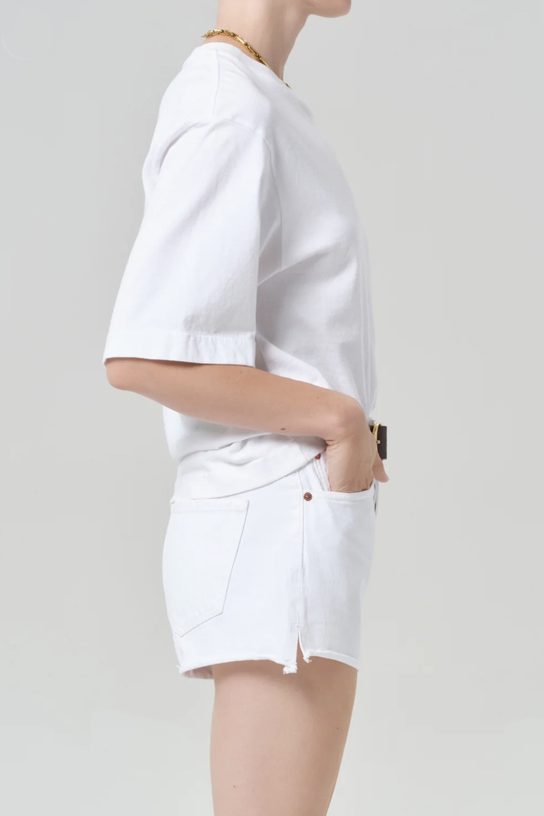 CITIZENS OF HUMANITY Goldie Tee in Soft White XL