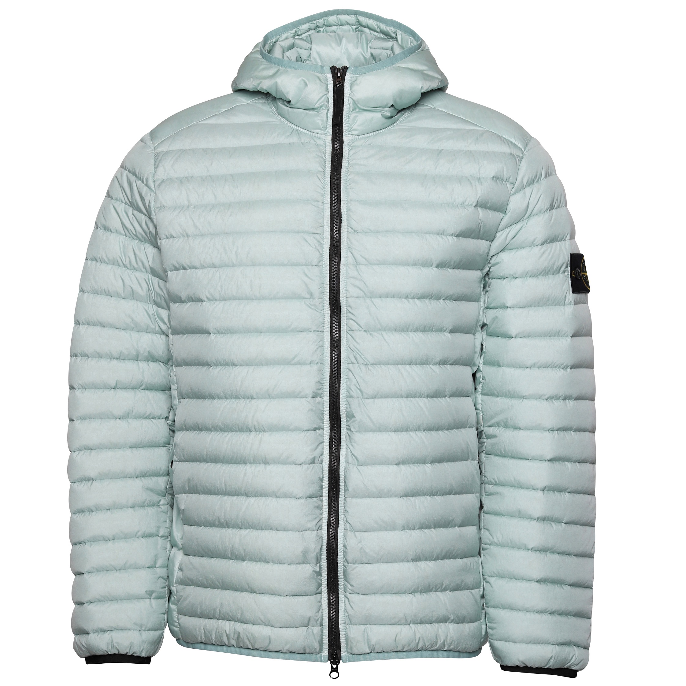Stone Island Hooded Real Down Jacket in Sky Blue