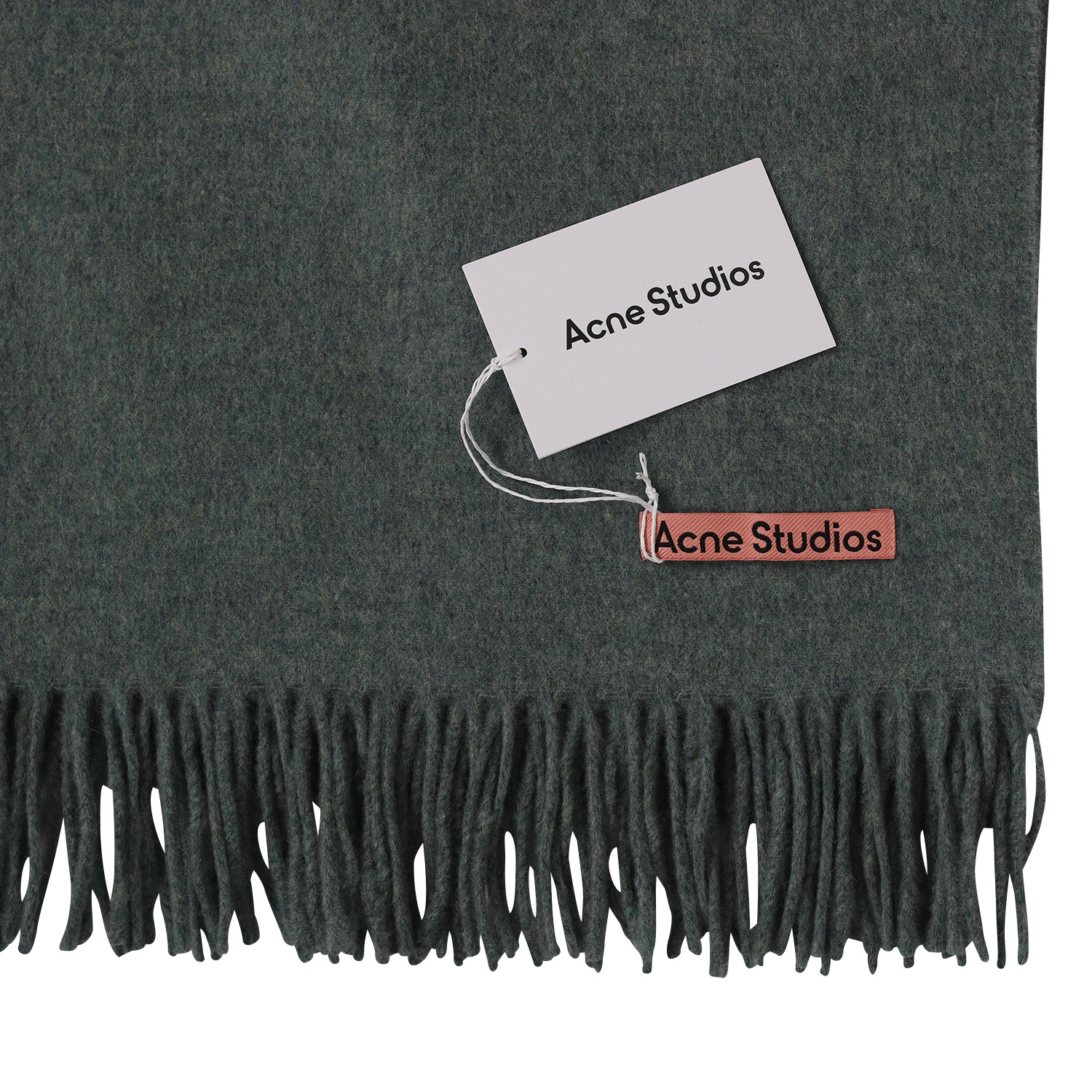 Acne Studios Canada Scarf in Dusty Green Melange