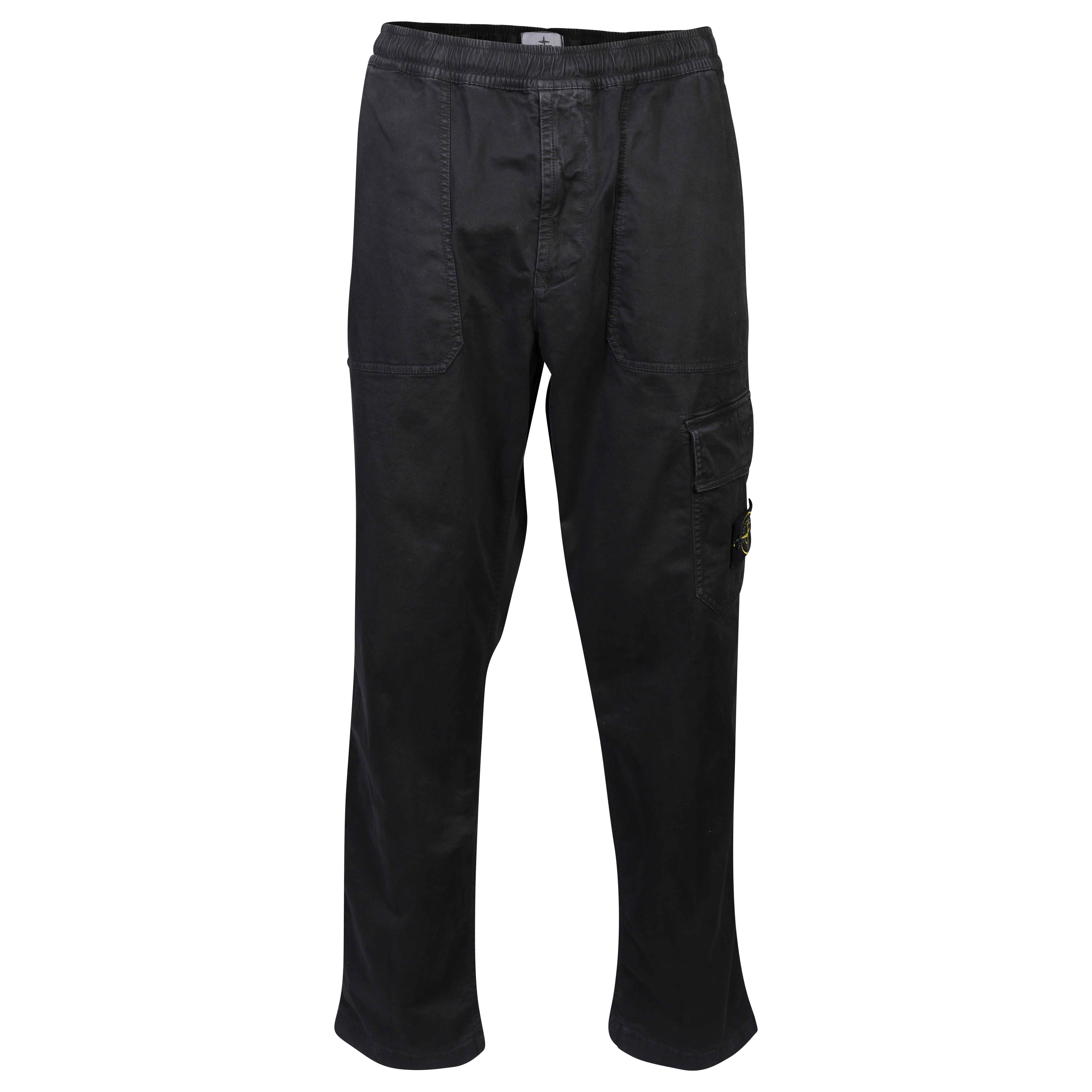 STONE ISLAND Loose Cargo Pant in Black Washed 31