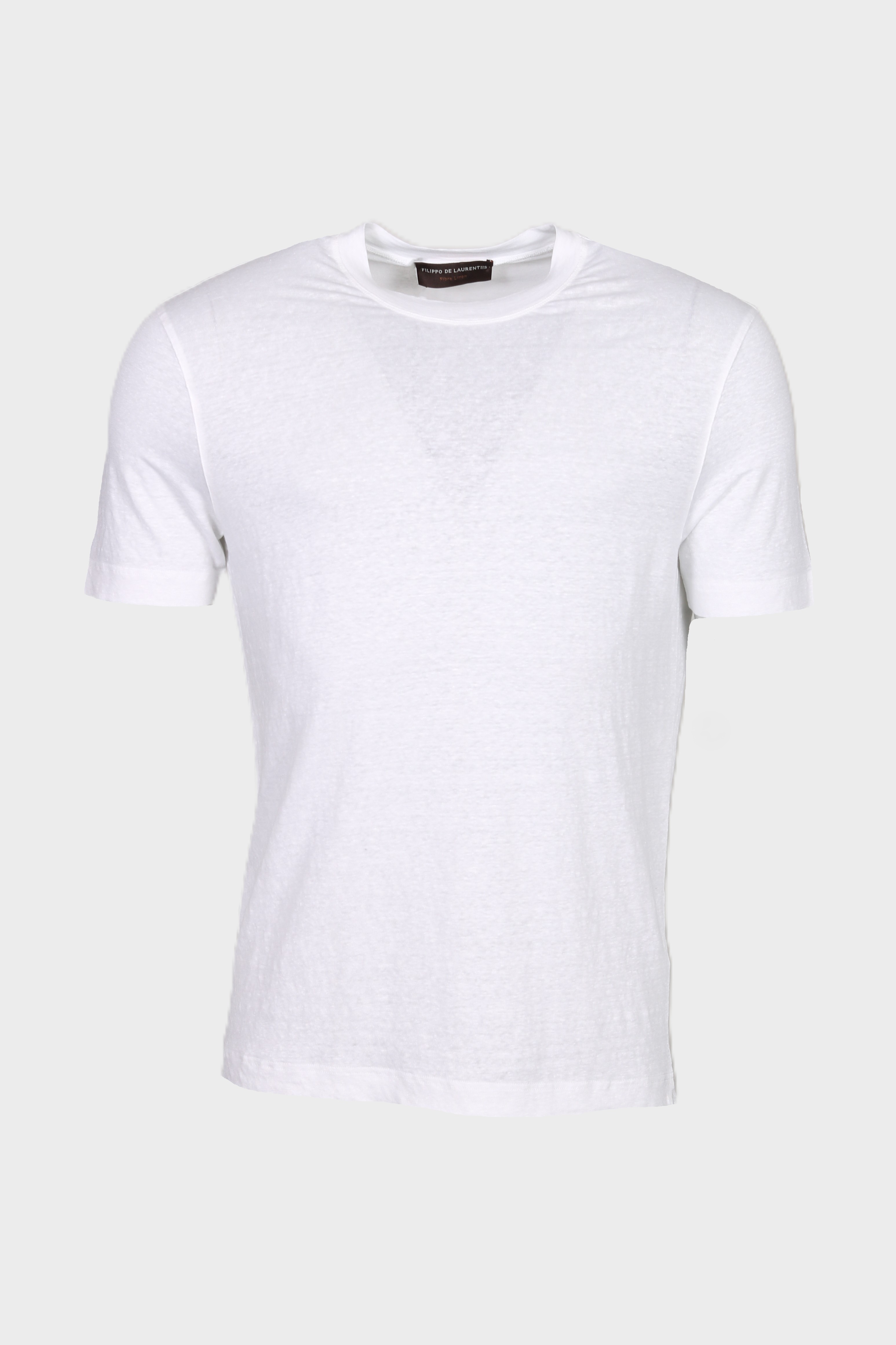 FILIPPO DE LAURENTIIS Linen T-Shirt in White