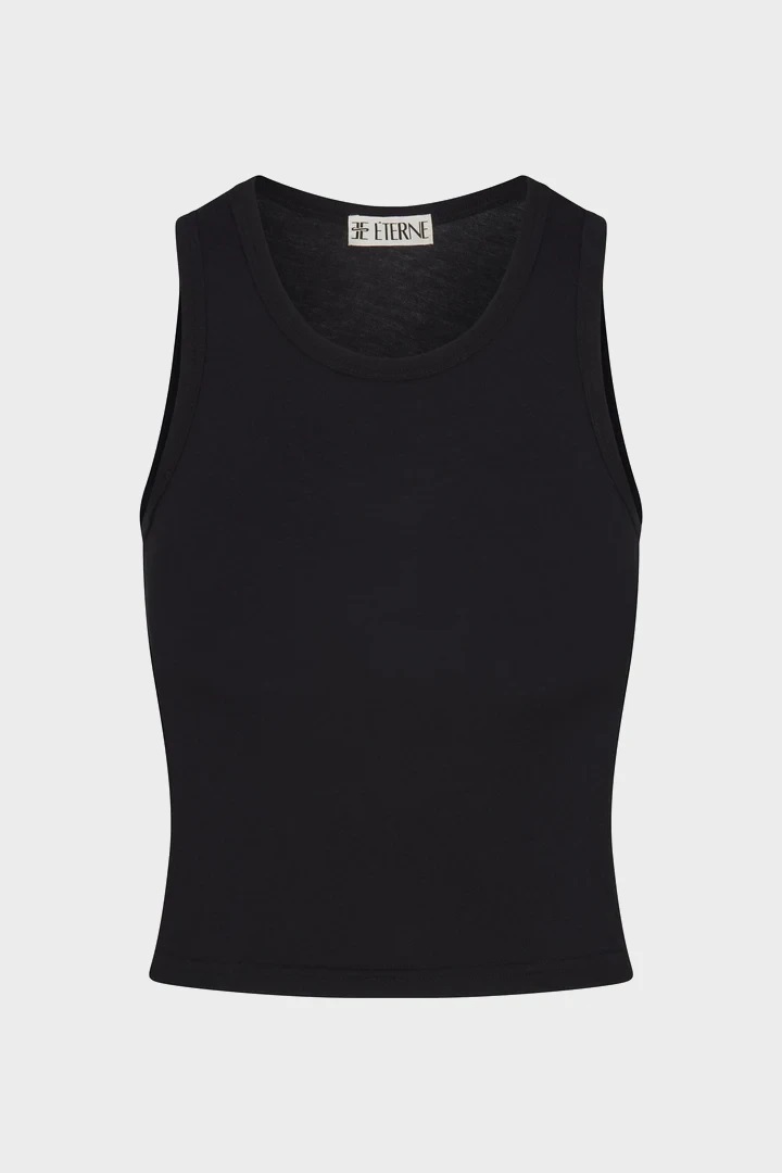 ÉTERNE Fitted Tank in Black XS