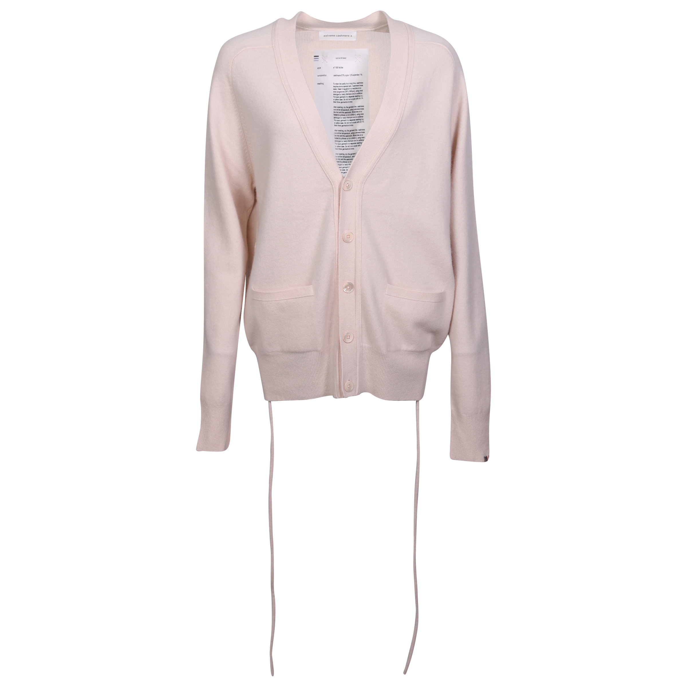Extreme Cashmere Cardigan N°185 Feike Creame/Talc