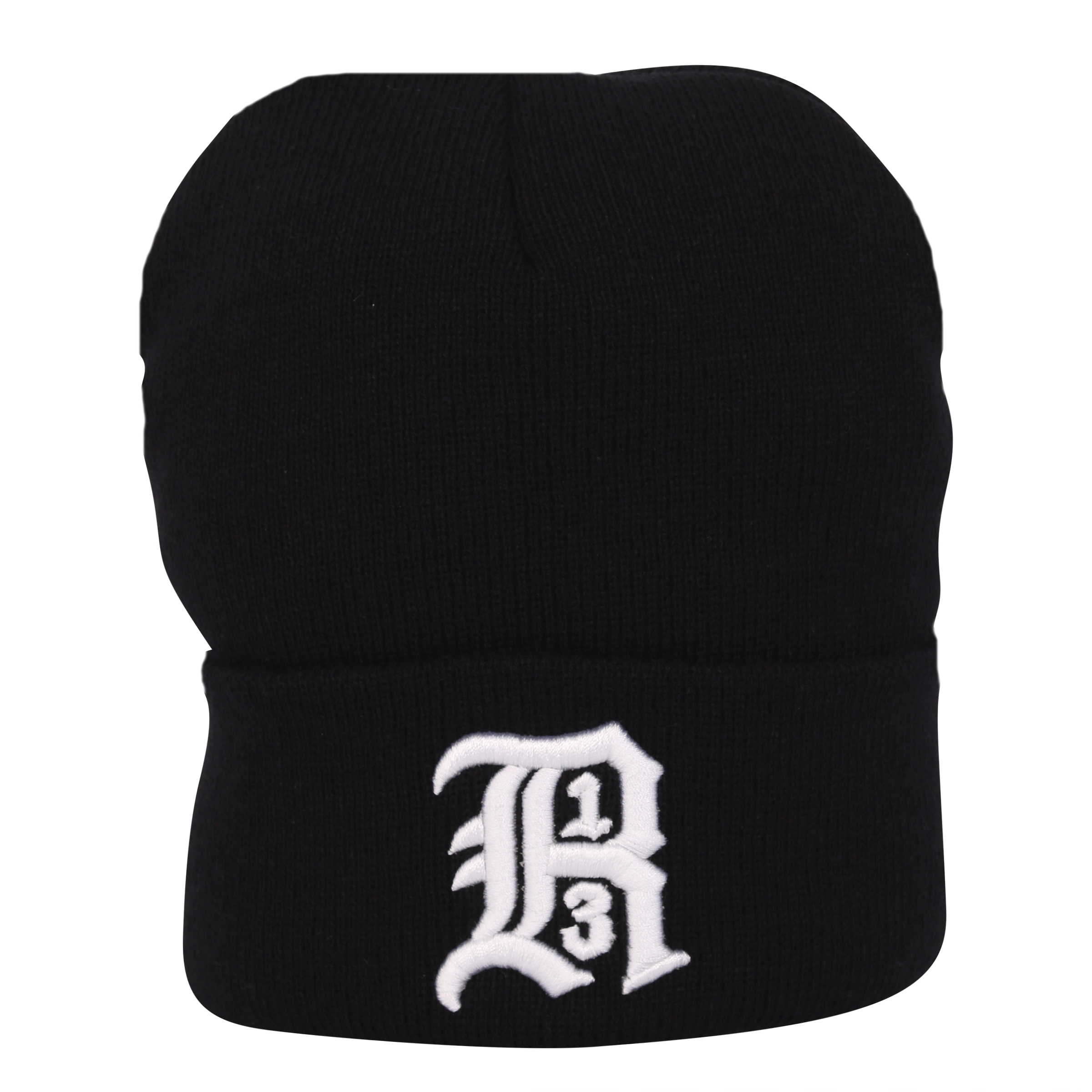 R13 Skully Knit Hat in Black