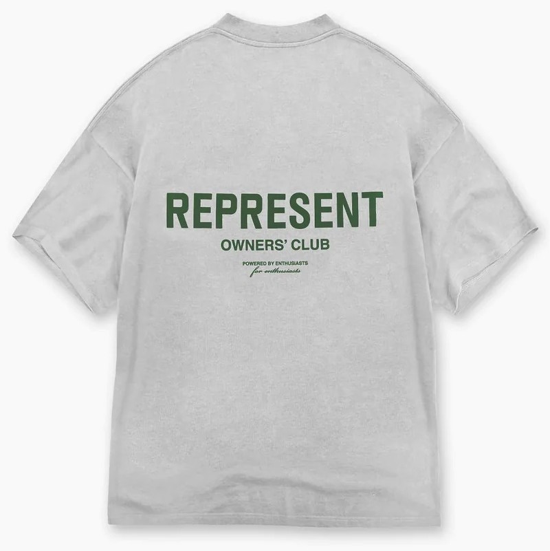 Represent Owners Club T-Shirt in Light Grey Melange 2XL