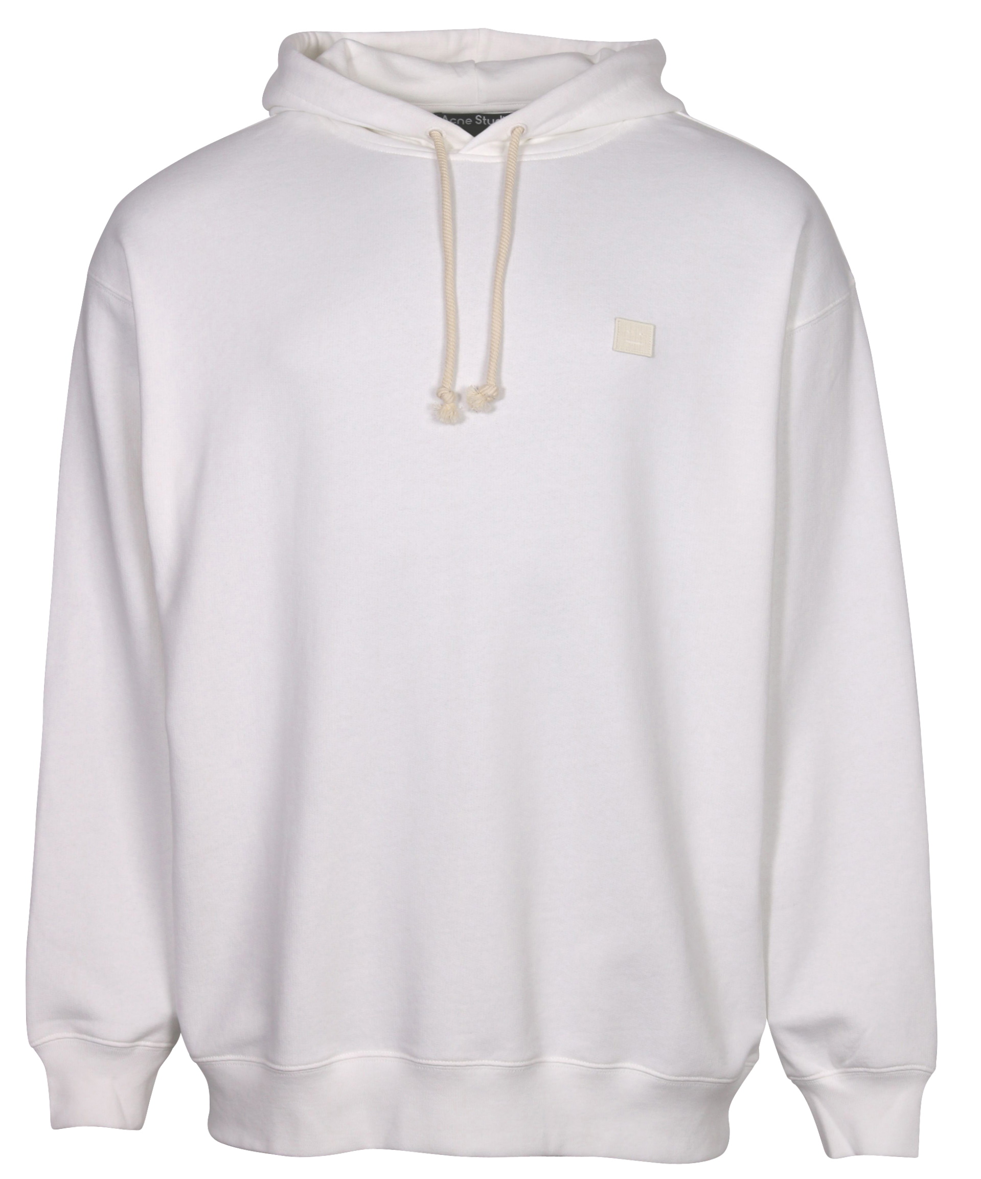 Unisex Acne Studios Hoodie Farrin Face Optic White